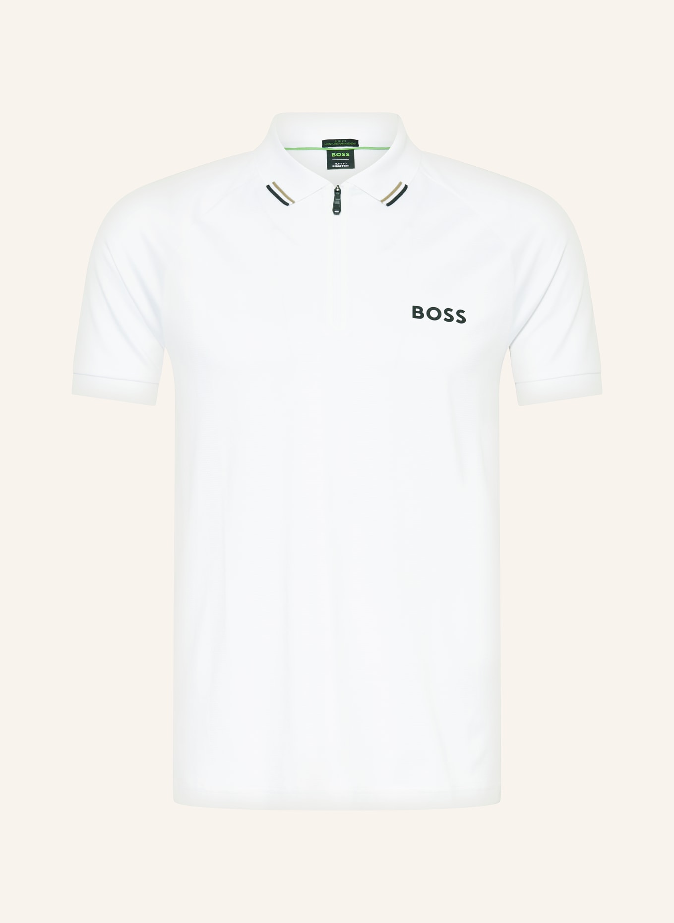 BOSS Performance polo shirt PHILIX, Color: WHITE (Image 1)