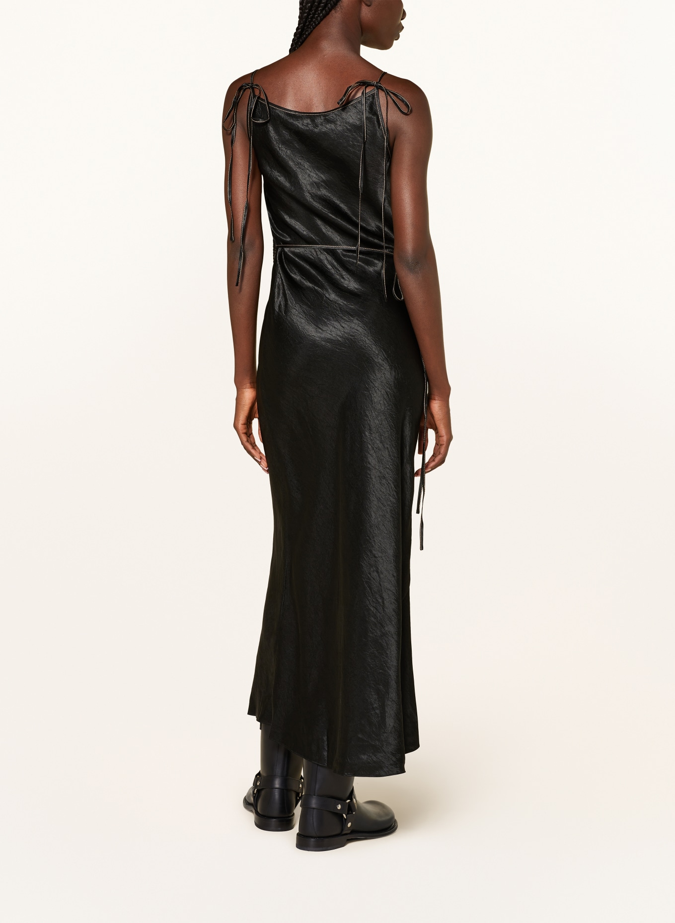 Acne Studios Wrap dress, Color: BLACK (Image 3)
