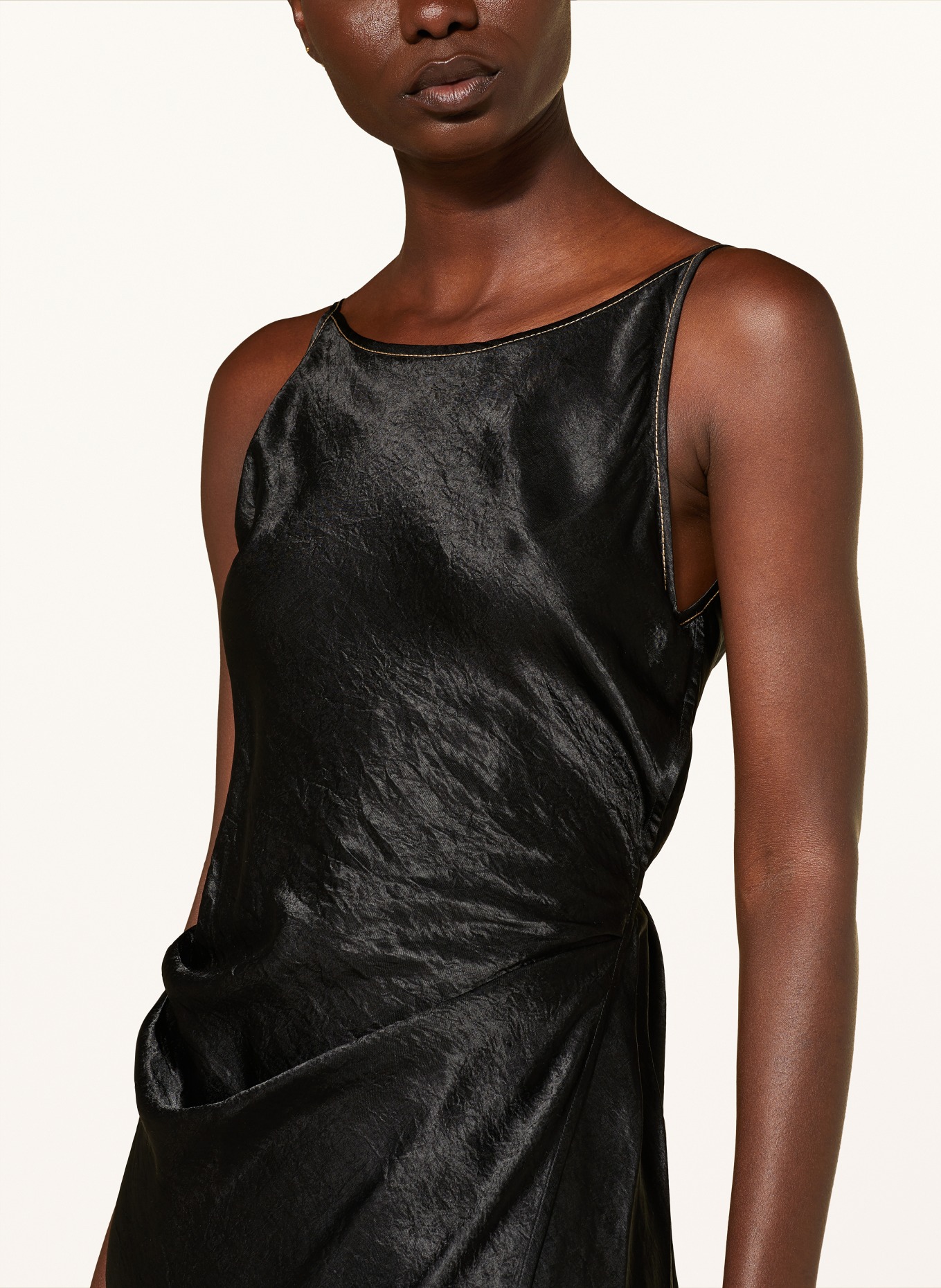 Acne Studios Wrap dress, Color: BLACK (Image 4)