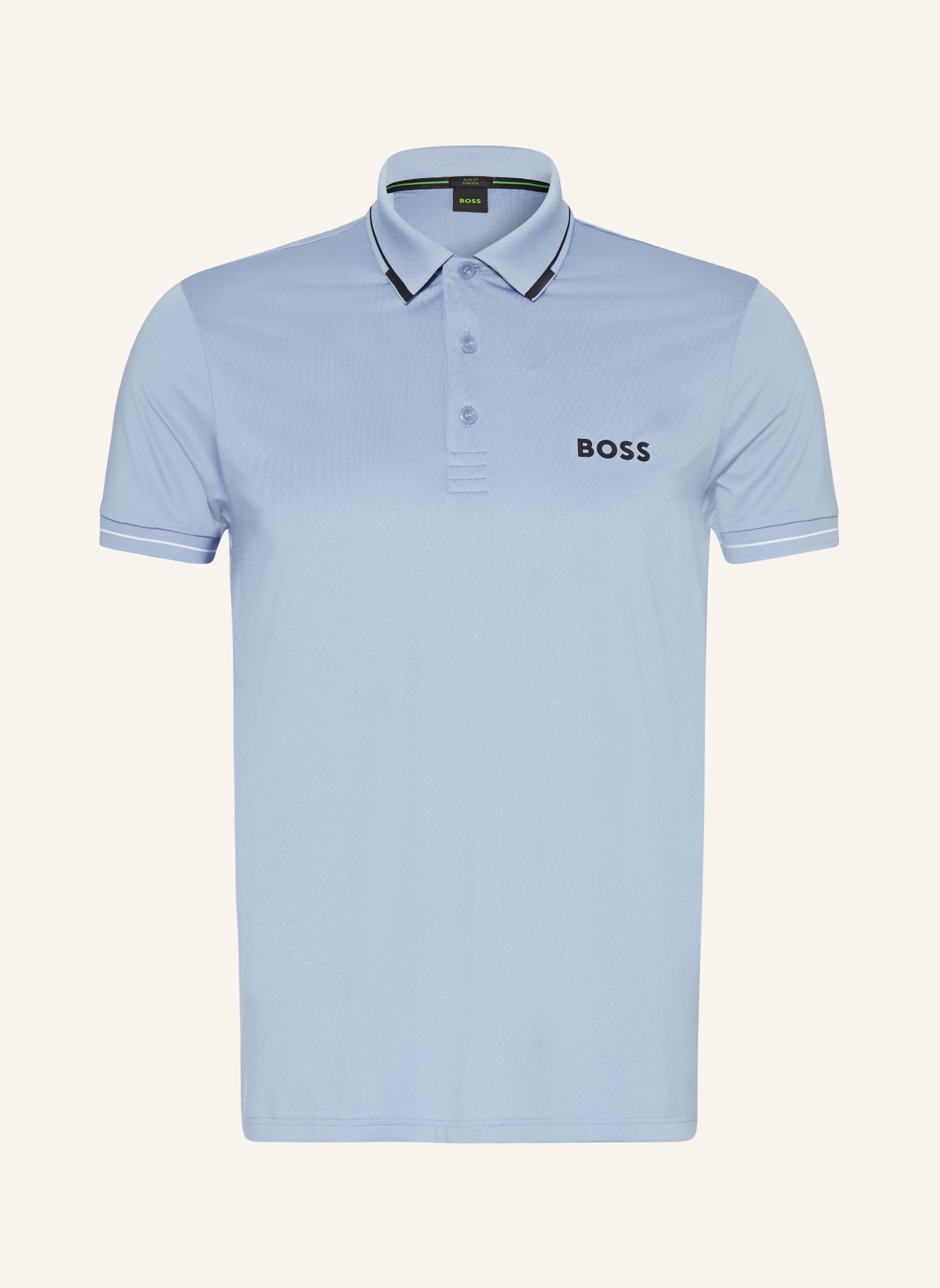 BOSS Funktions-Poloshirt PAUL PRO Slim Fit, Farbe: HELLBLAU (Bild 1)