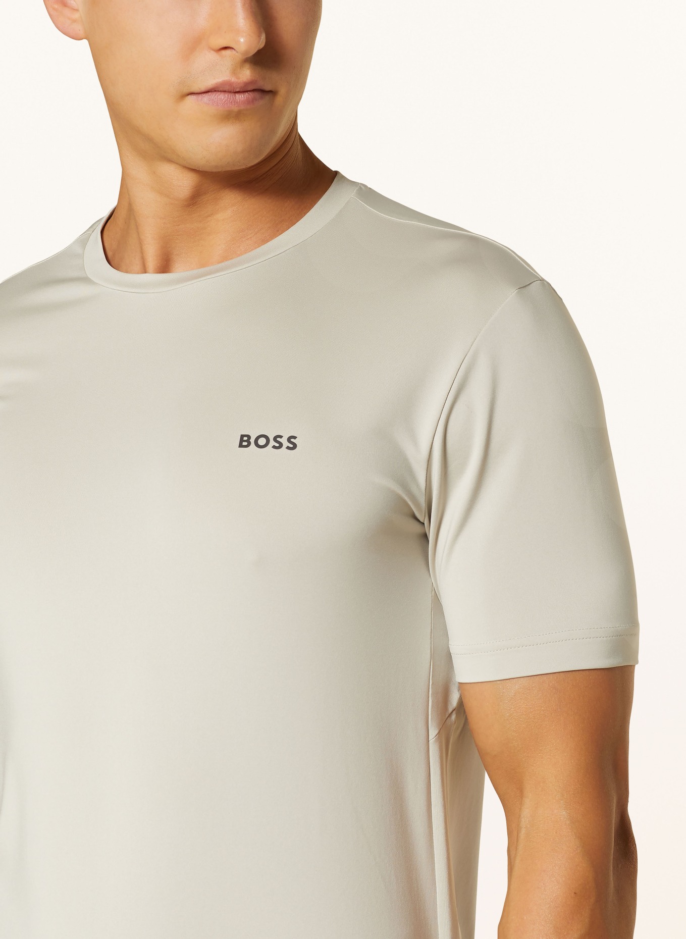 BOSS T-shirt ACTIVE, Color: BEIGE (Image 4)