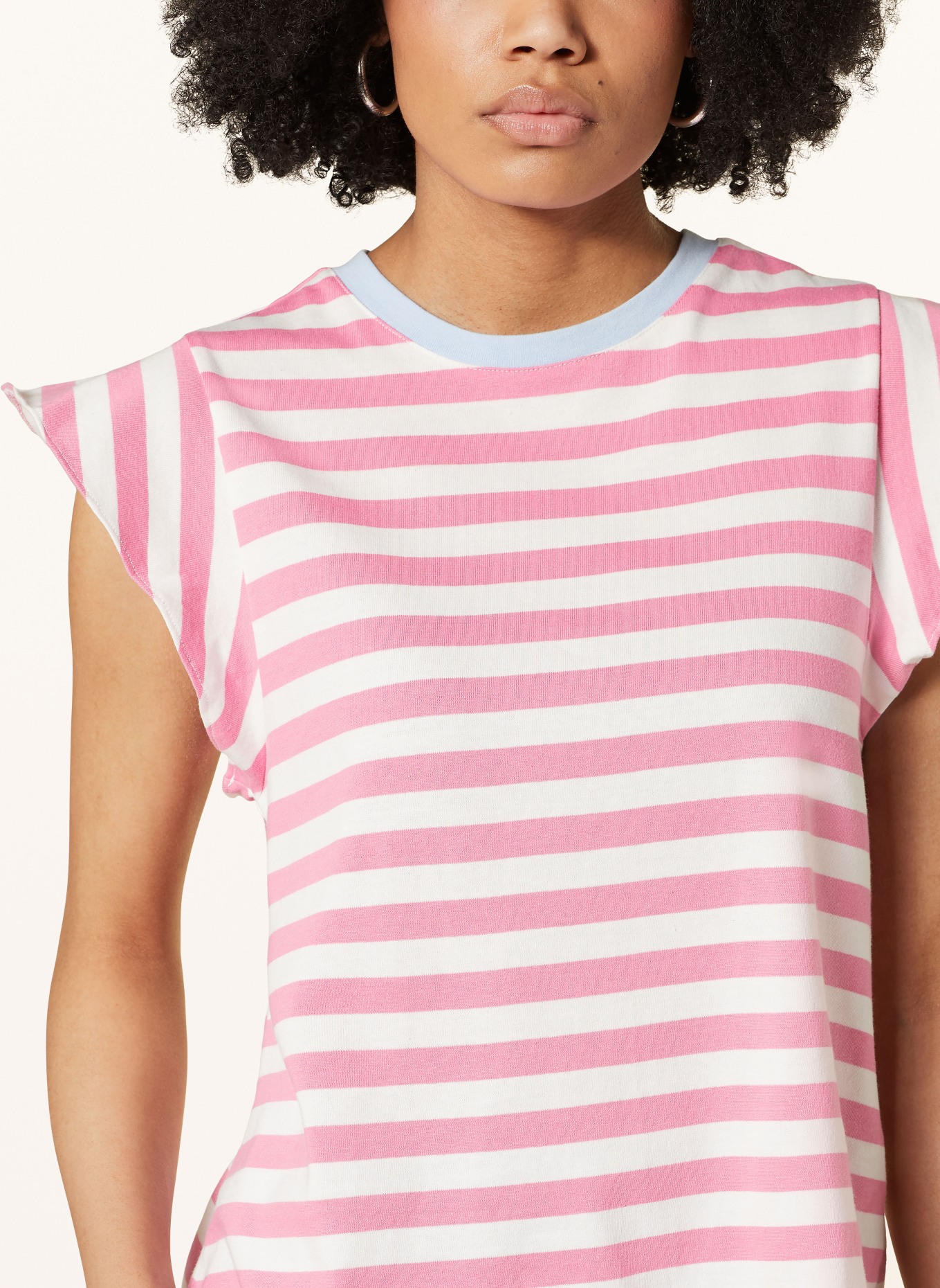 rich&royal T-shirt with frills, Color: WHITE/ PINK (Image 4)