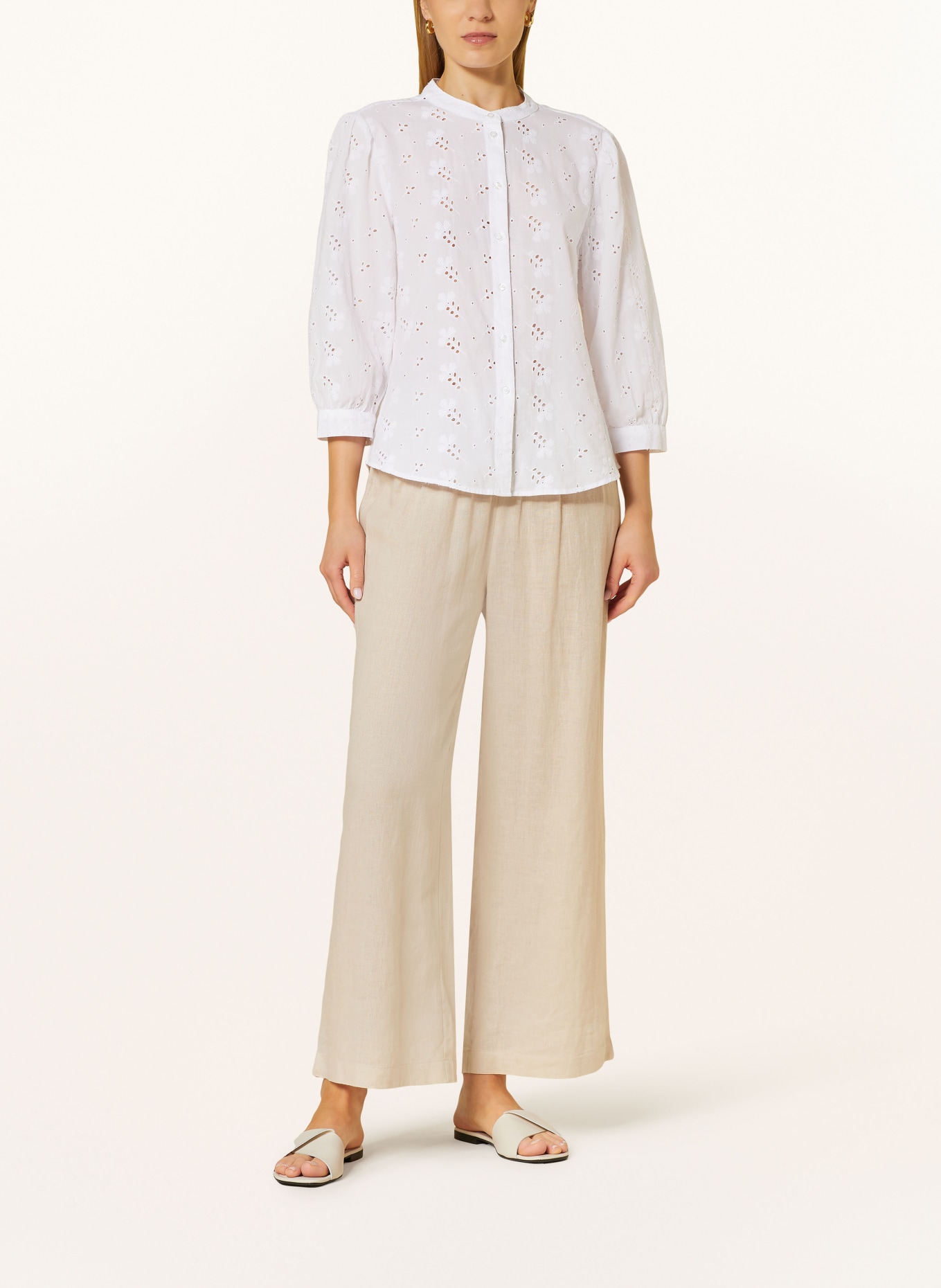 BRAX Blouse VELIA in broderie anglaise, Color: WHITE (Image 2)