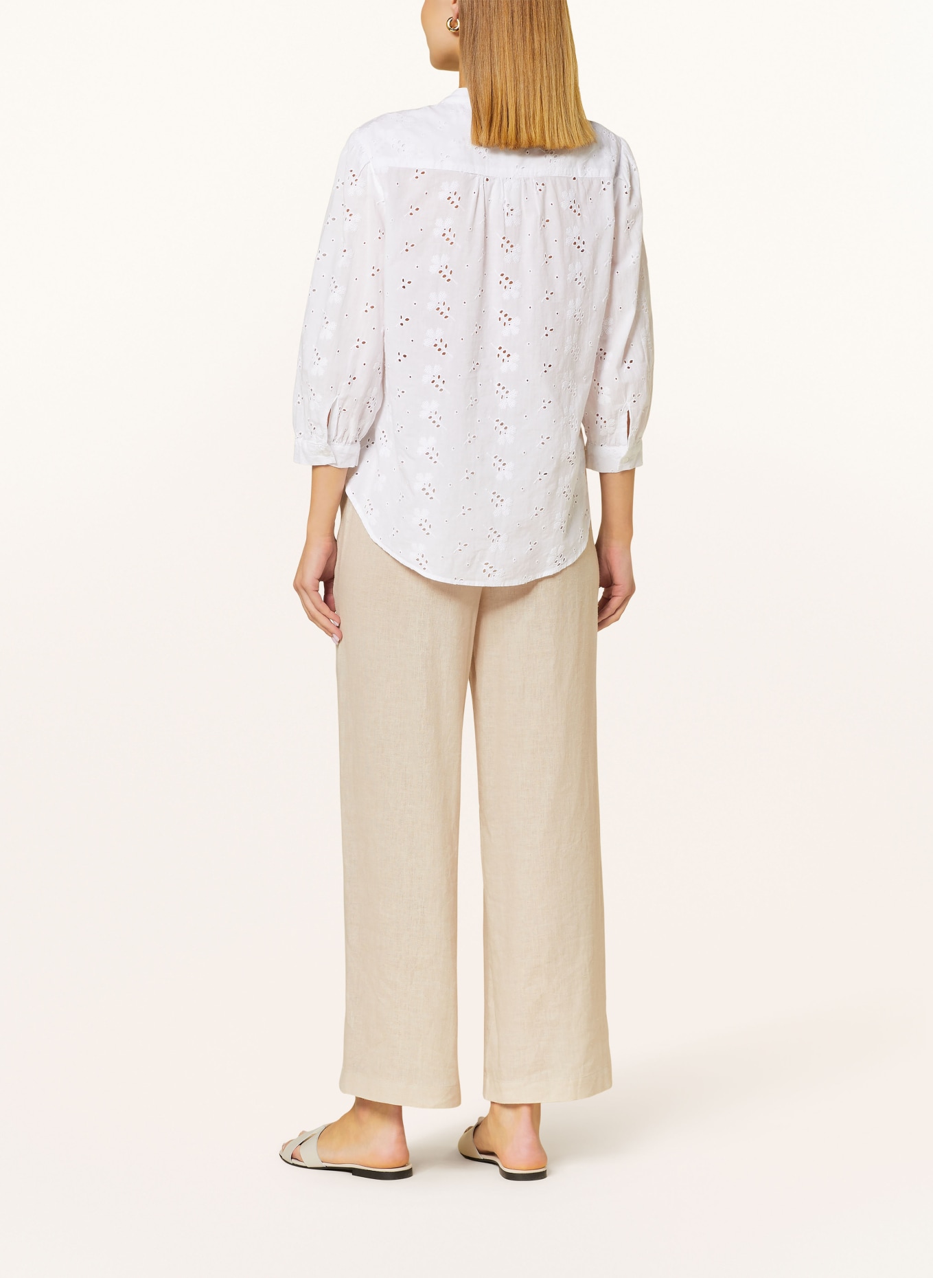 BRAX Blouse VELIA in broderie anglaise, Color: WHITE (Image 3)