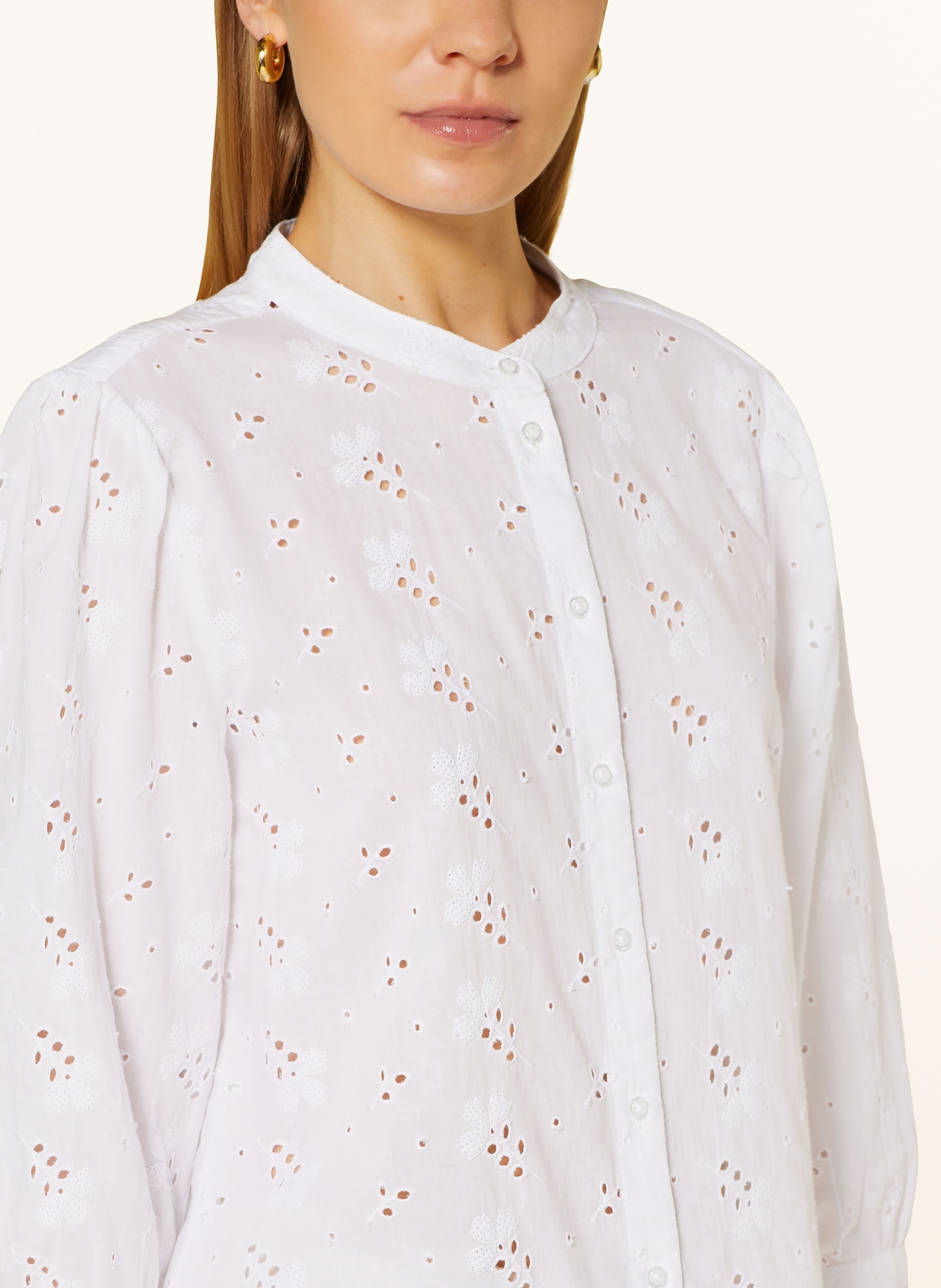 BRAX Blouse VELIA in broderie anglaise, Color: WHITE (Image 4)