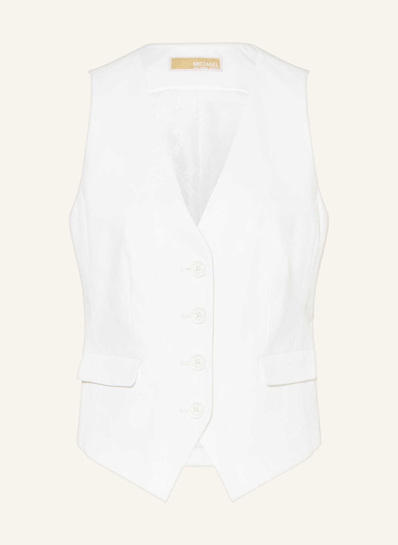 MICHAEL KORS Blazer vest, Color: WHITE (Image 1)