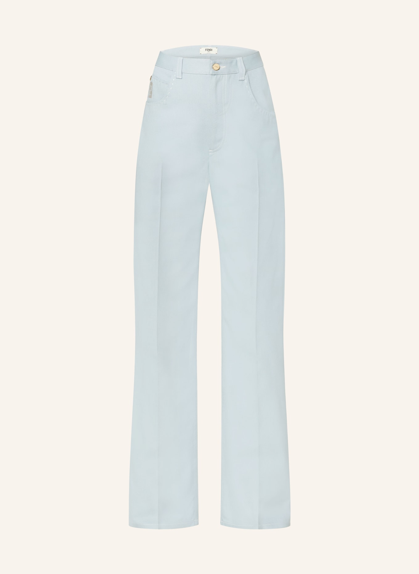FENDI Straight Jeans: F08S8 PALE BLUE