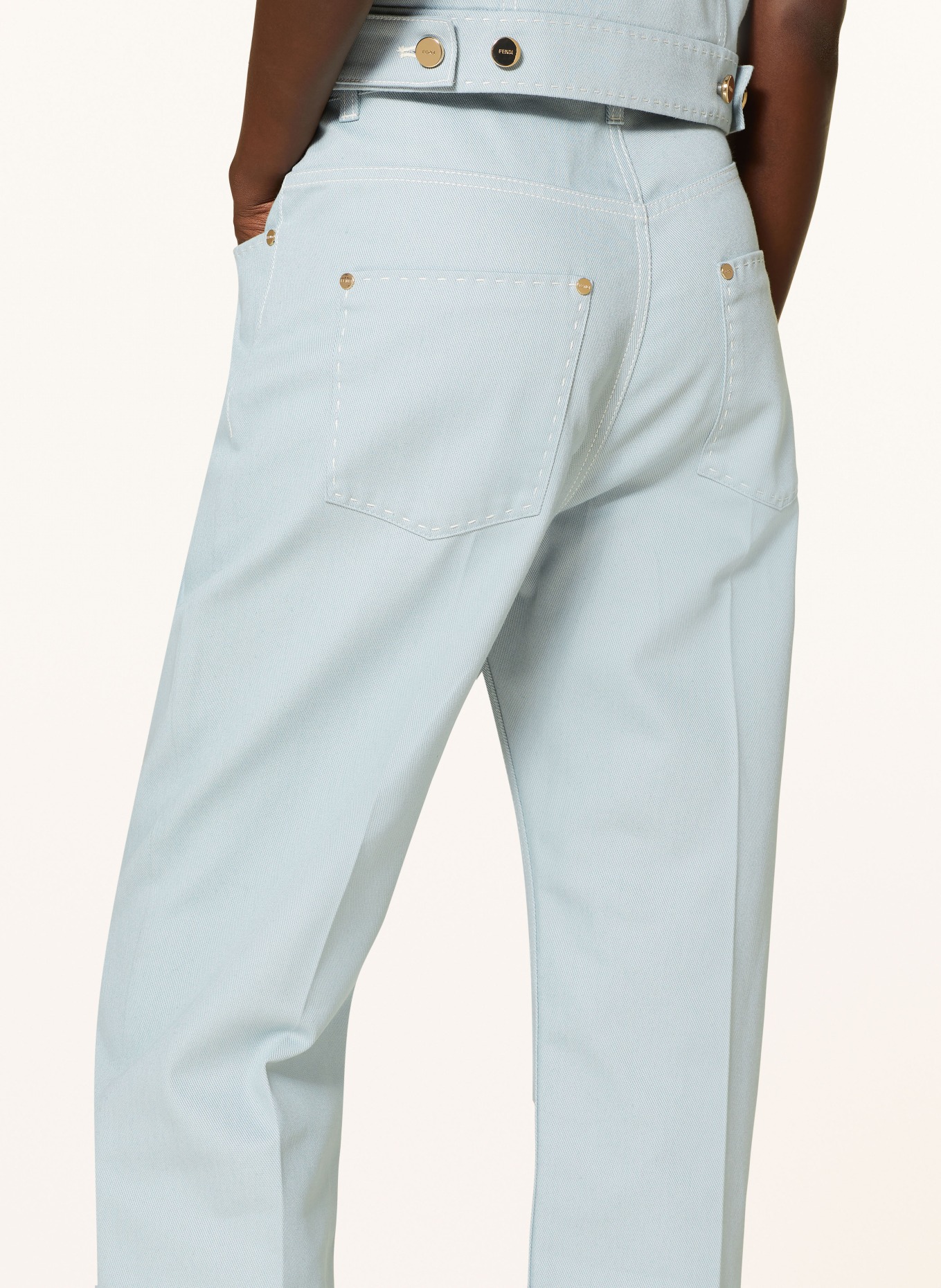 FENDI Straight Jeans, Farbe: F08S8 PALE BLUE (Bild 5)