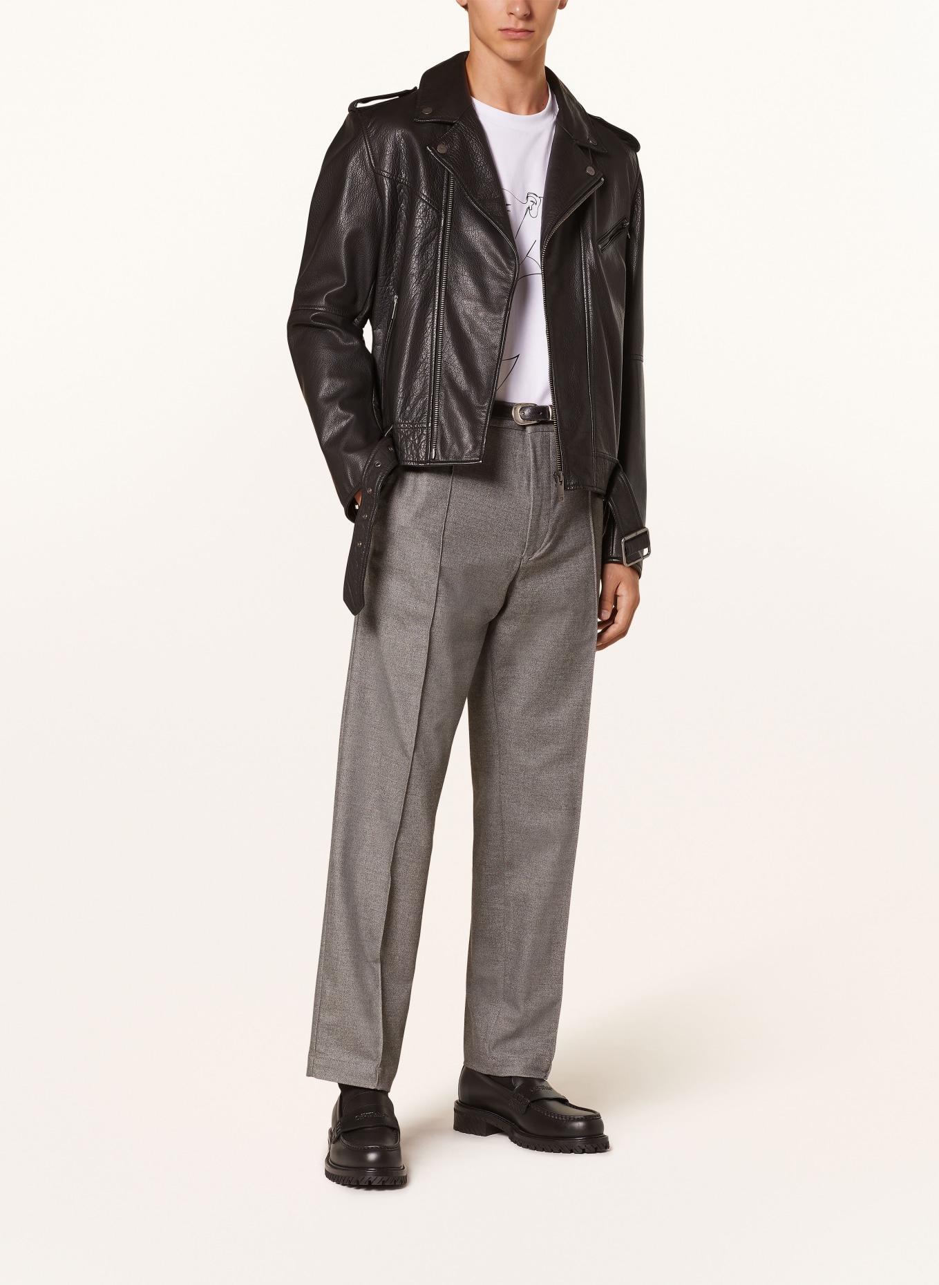 HUGO Trousers RANDY243 regular fit, Color: GRAY (Image 2)
