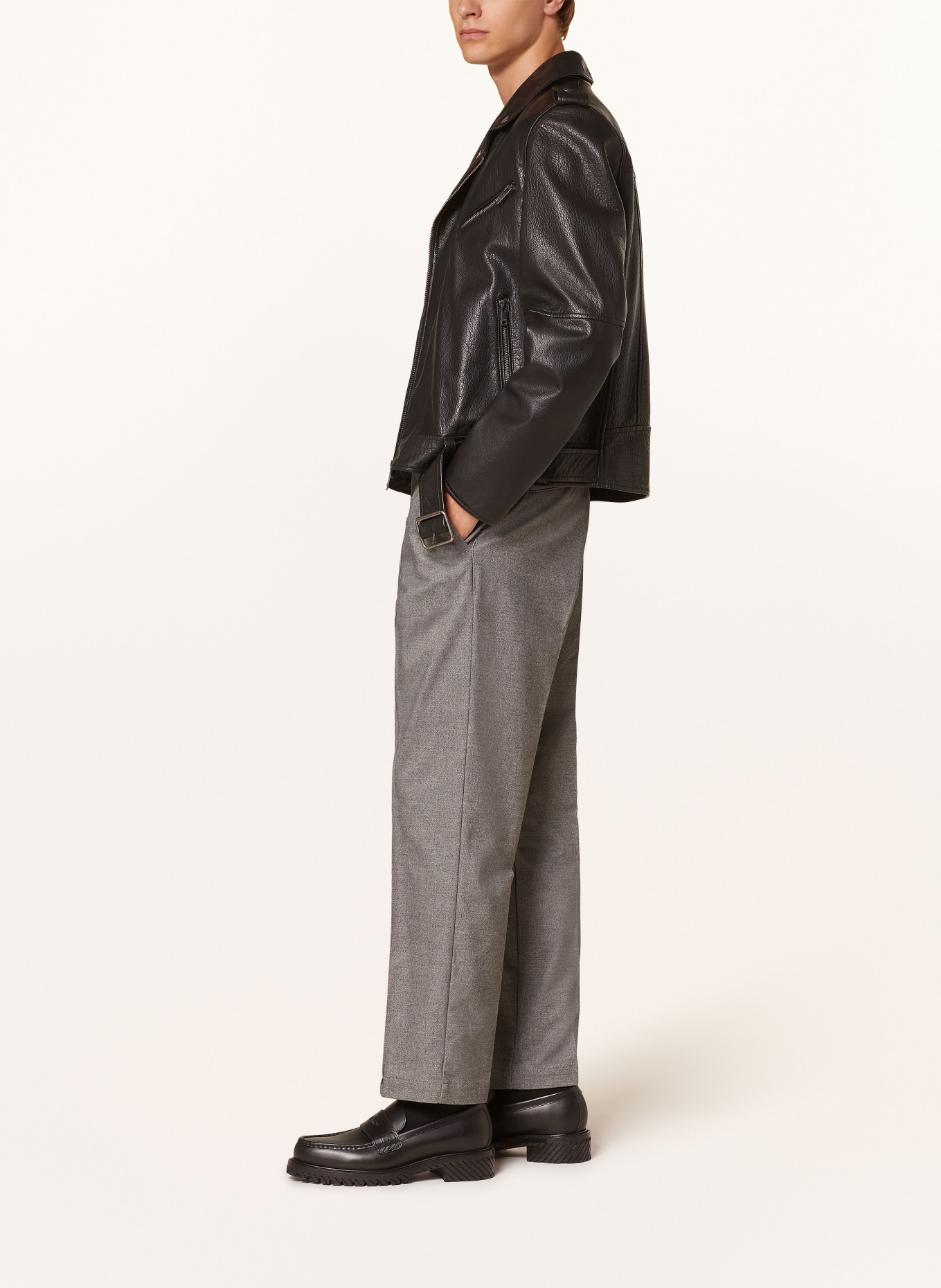 HUGO Trousers RANDY243 regular fit, Color: GRAY (Image 4)