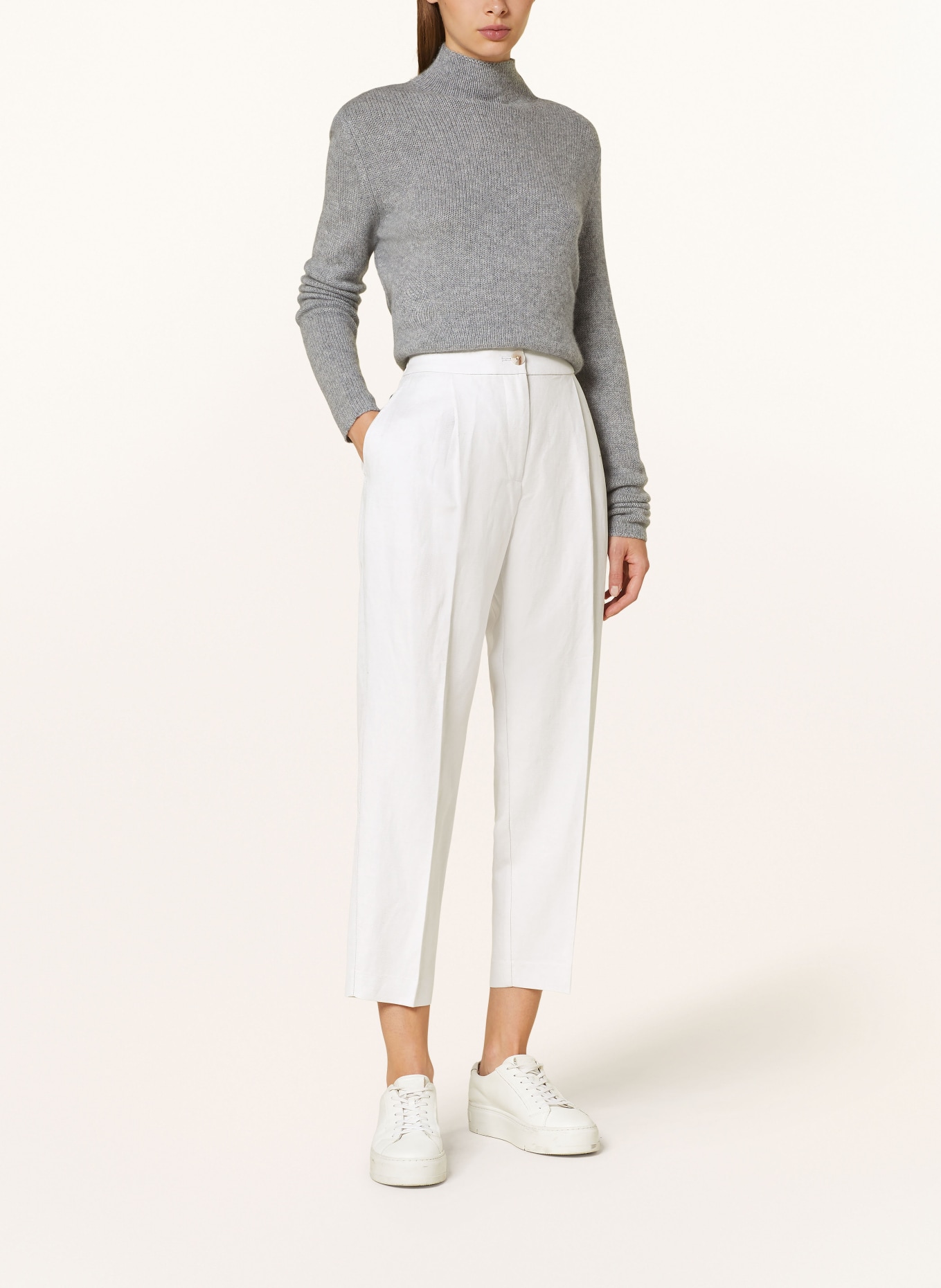 darling harbour Cashmere sweater, Color: GRAU MELANGE (Image 2)