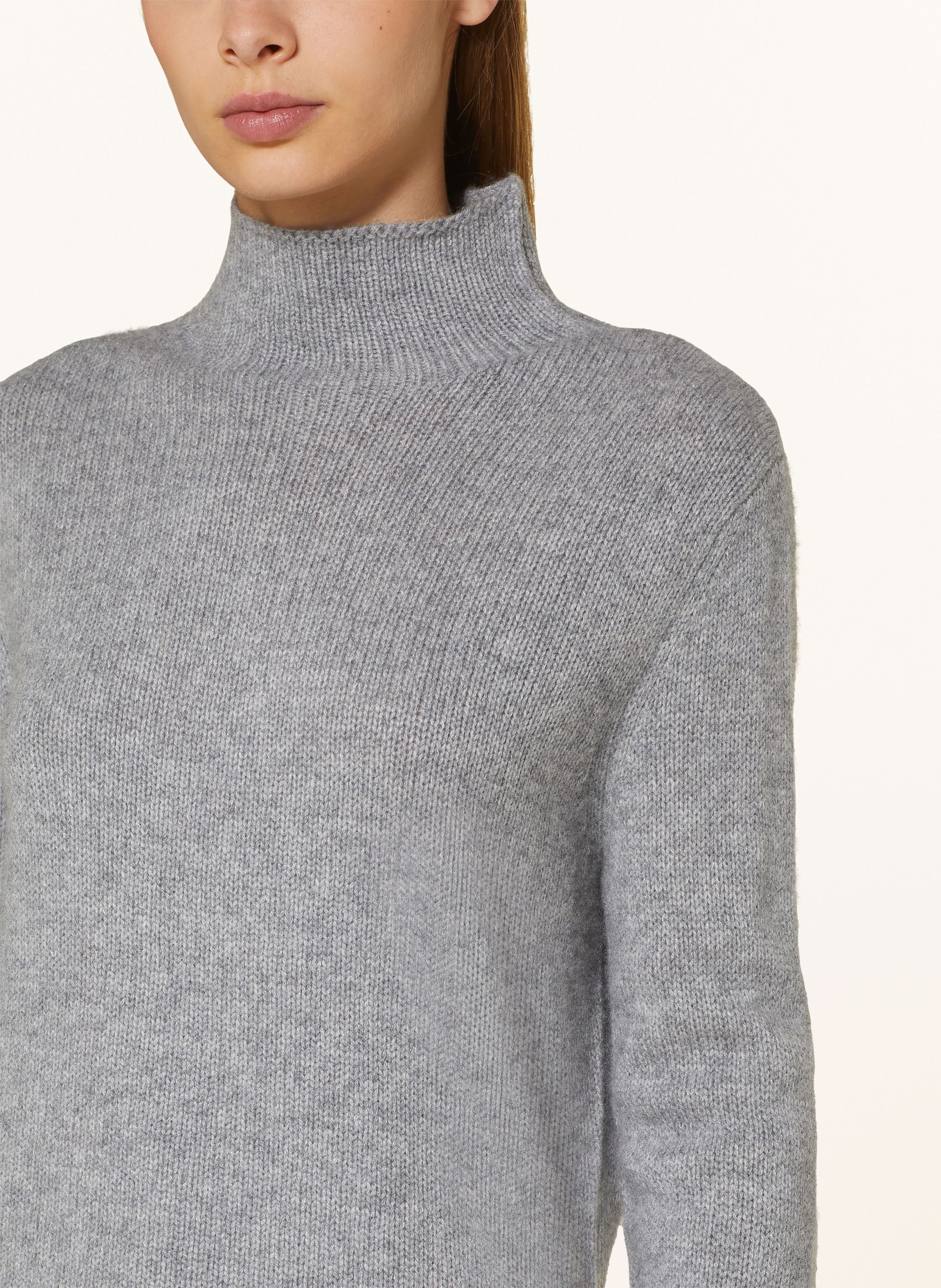 darling harbour Cashmere sweater, Color: GRAU MELANGE (Image 4)