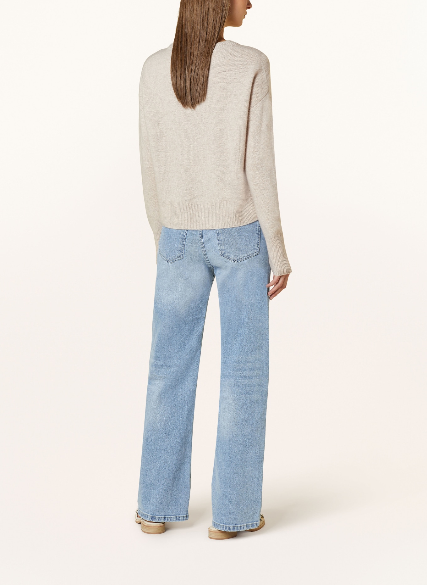 darling harbour Cashmere-Pullover: HAFER MELANGE