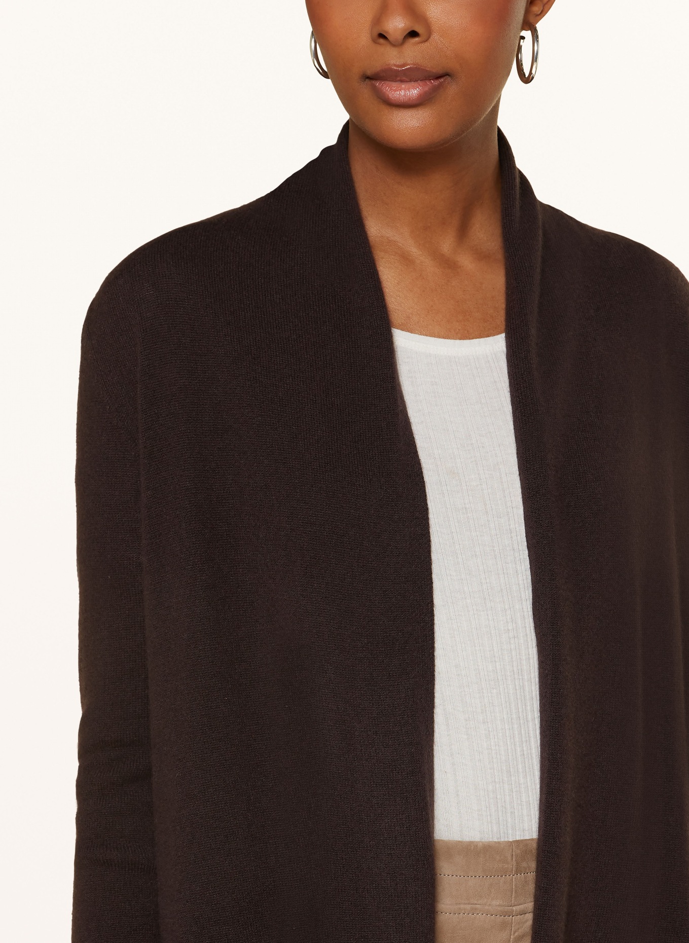 darling harbour Strickhülle aus Cashmere: DUNKELBRAUN