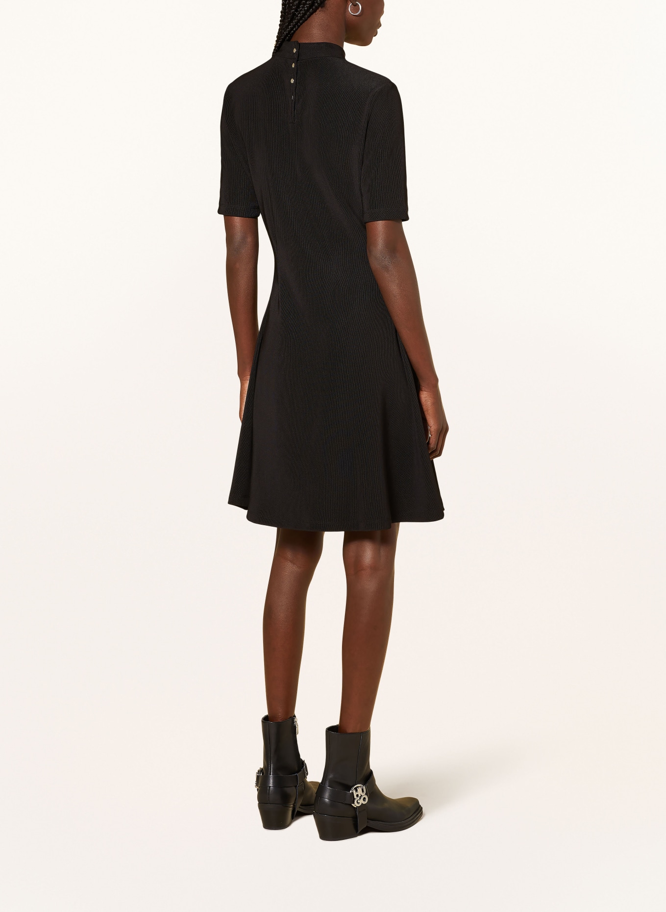 HUGO Jersey dress NEDESI, Color: BLACK (Image 3)