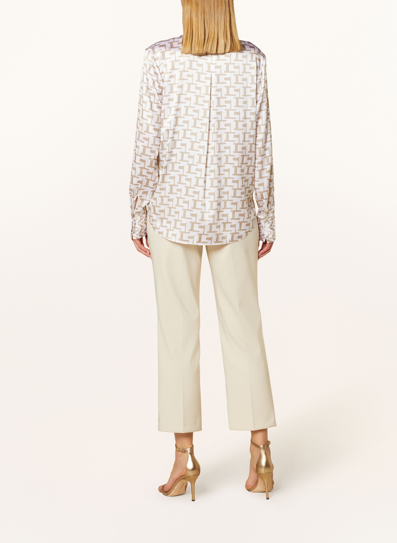 HERZEN'S ANGELEGENHEIT Shirt blouse in silk, Color: CREAM/ BEIGE (Image 3)