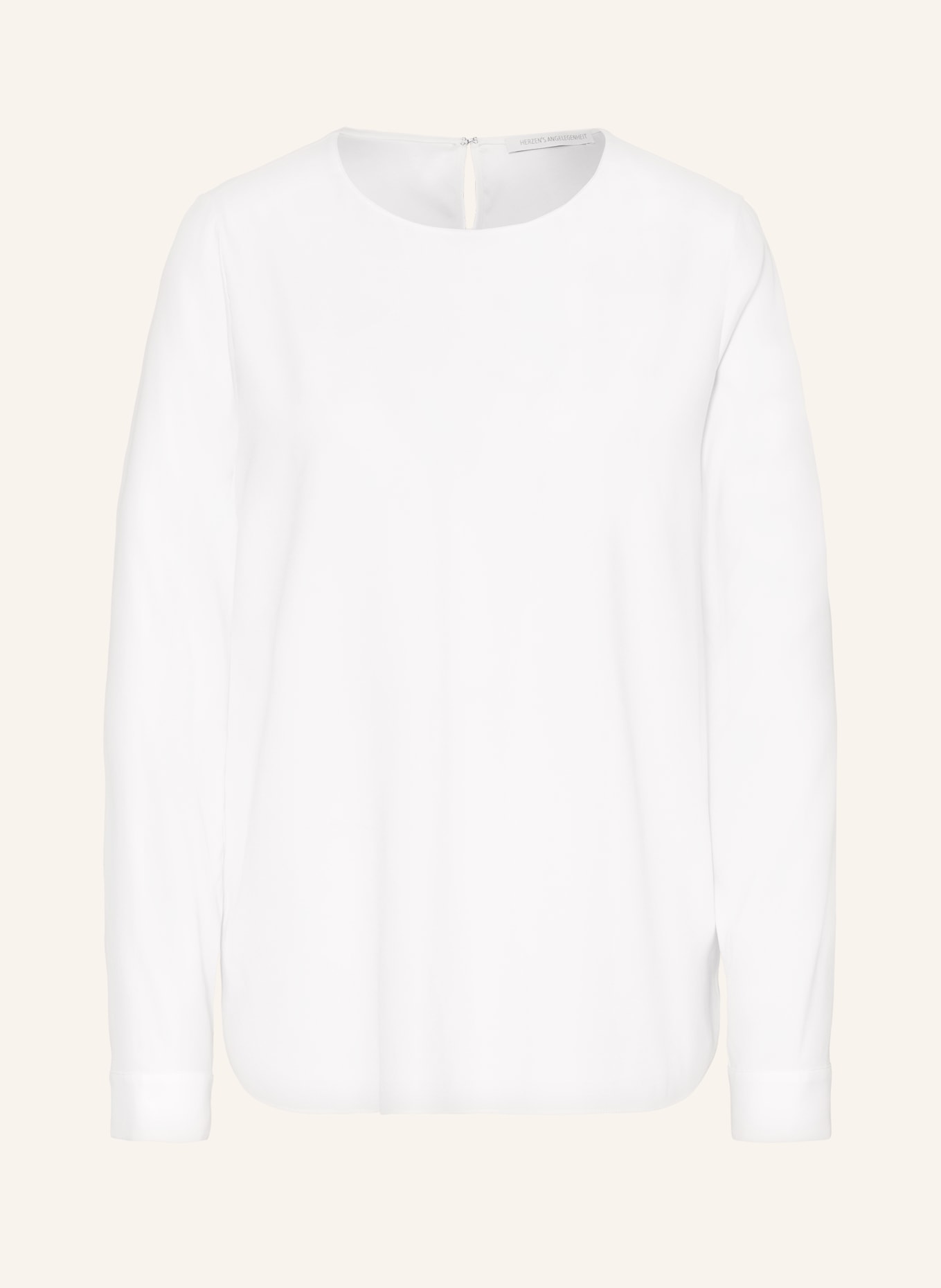 HERZEN'S ANGELEGENHEIT Shirt blouse in silk, Color: WHITE (Image 1)