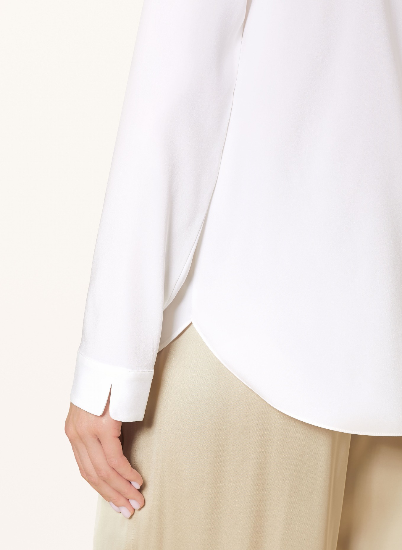 HERZEN'S ANGELEGENHEIT Shirt blouse in silk, Color: WHITE (Image 5)