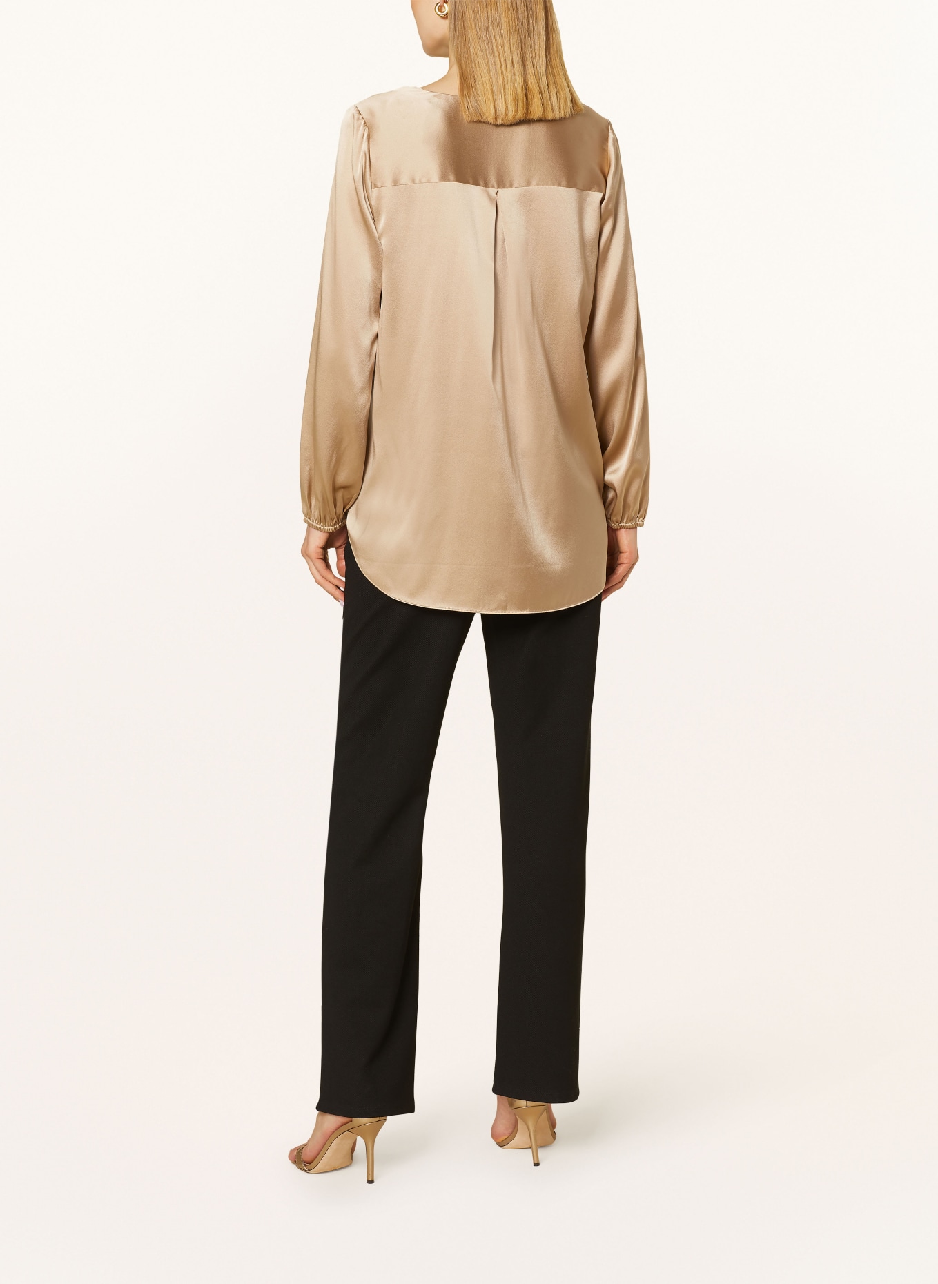 HERZEN'S ANGELEGENHEIT Shirt blouse in silk, Color: GOLD (Image 3)