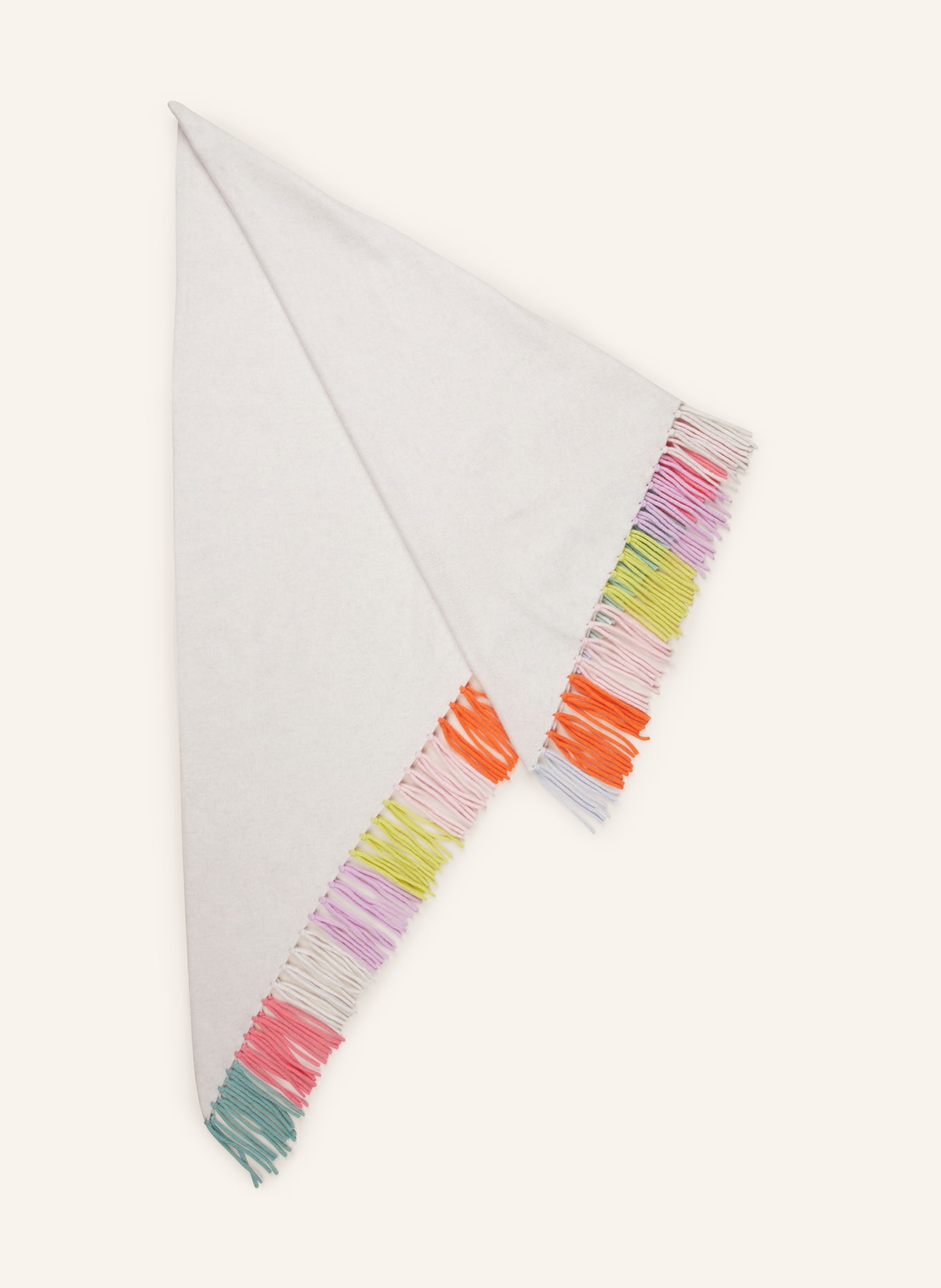HERZEN'S ANGELEGENHEIT Scarf with cashmere, Color: CREAM (Image 1)