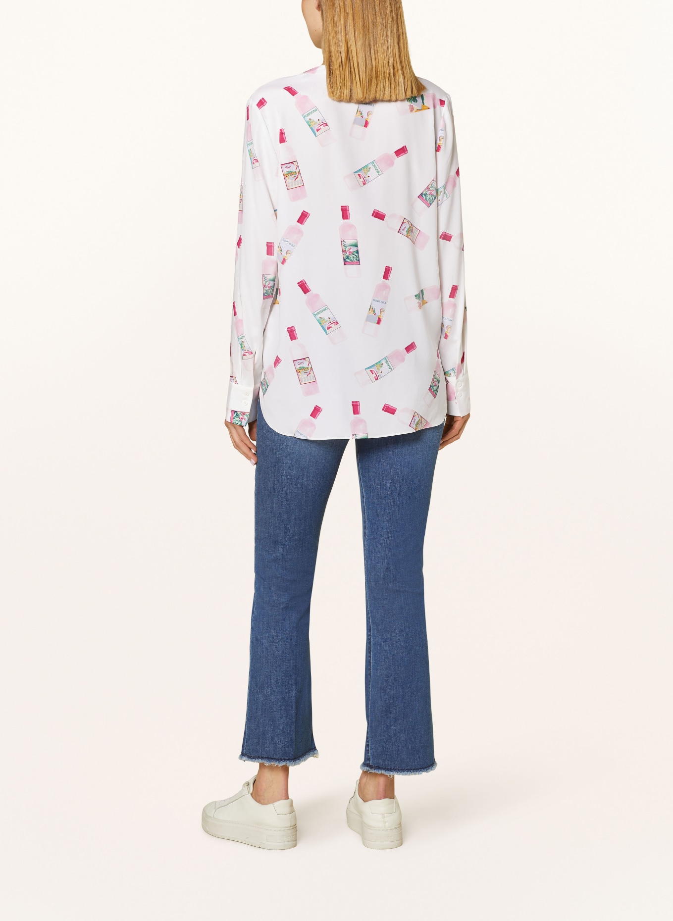 HERZEN'S ANGELEGENHEIT Shirt blouse in silk, Color: CREAM/ LIGHT PINK/ LIGHT BLUE (Image 3)