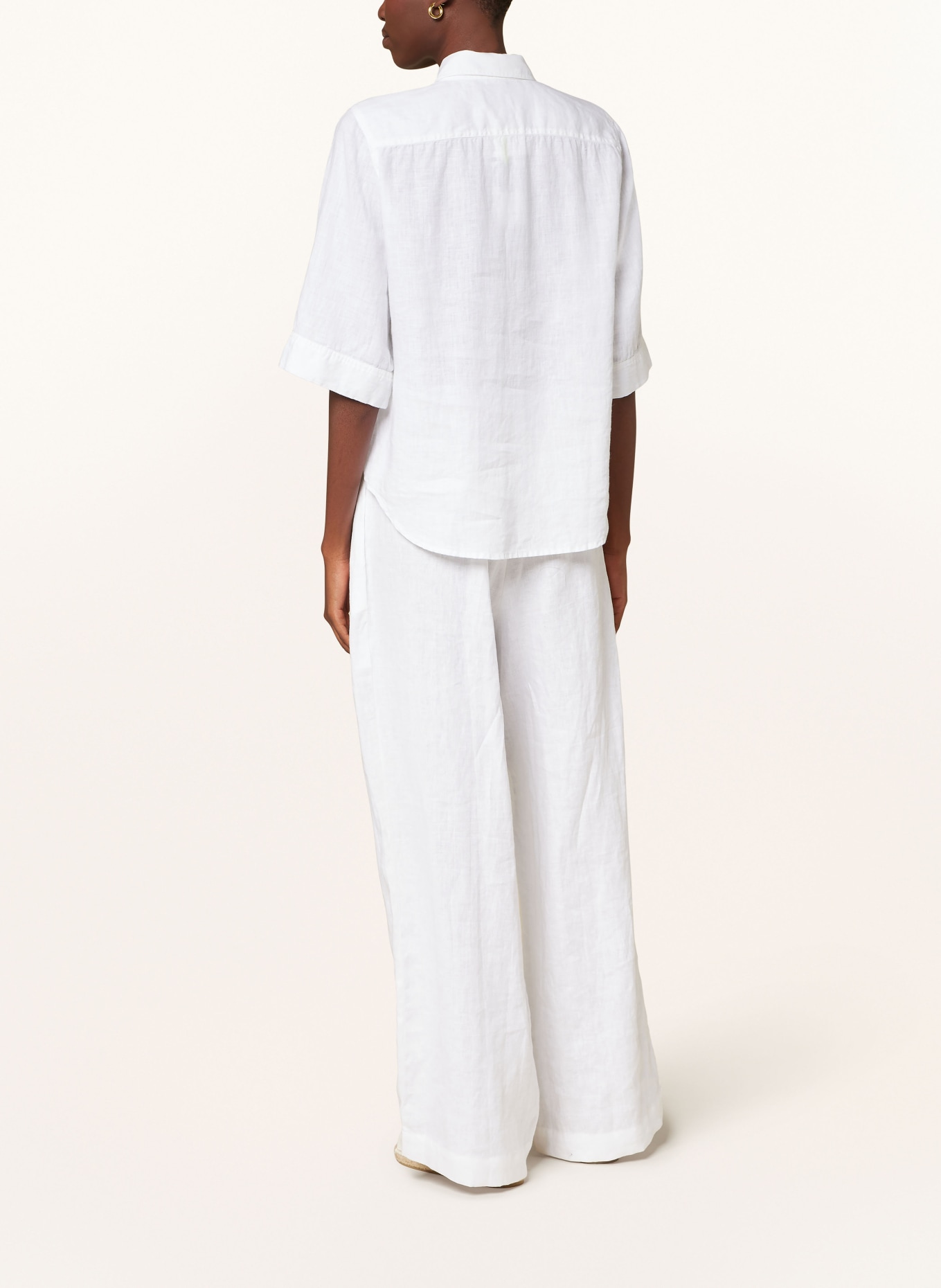 TONNO & PANNA Shirt blouse made of linen, Color: WHITE (Image 3)