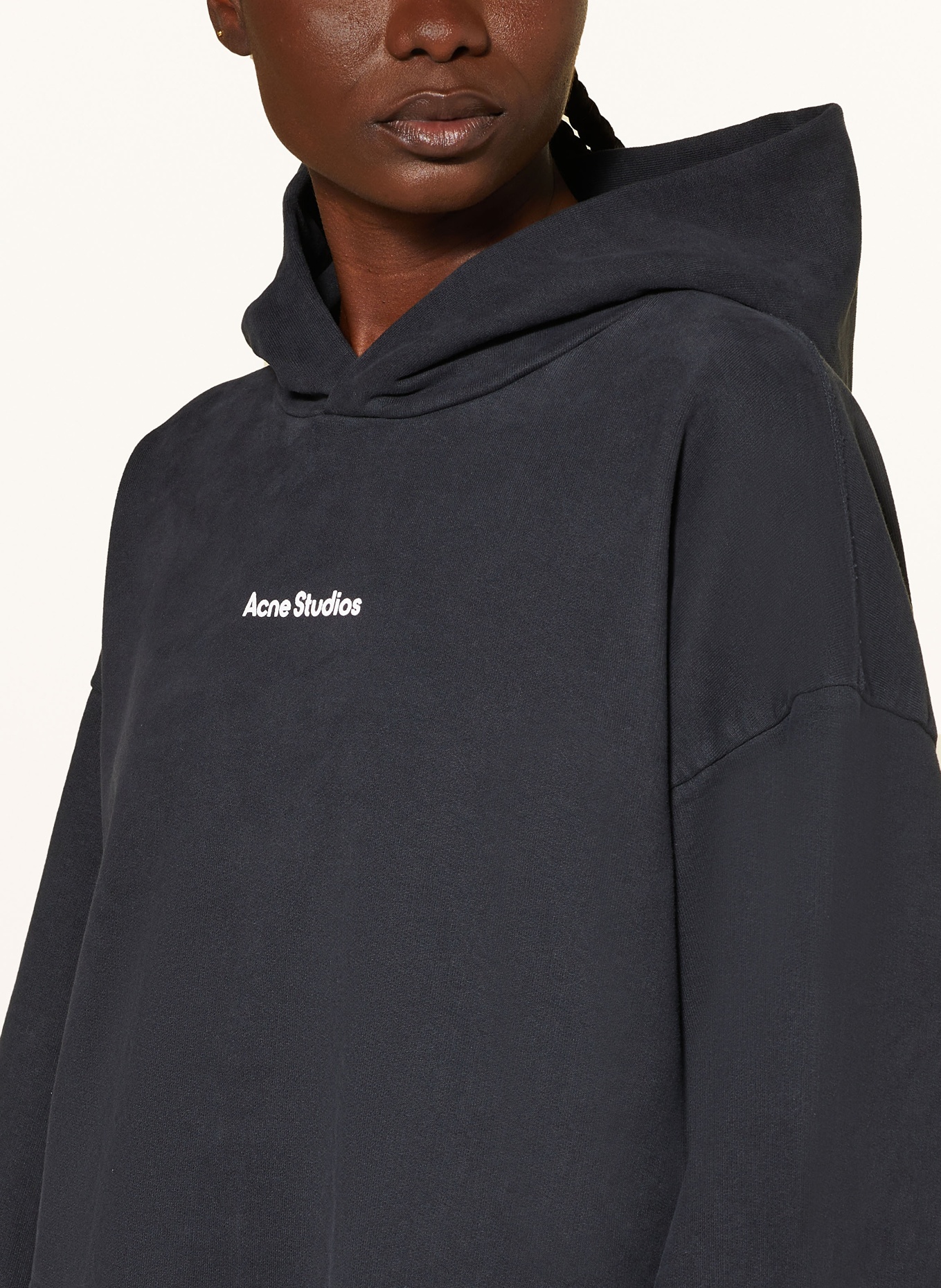 Acne Studios Oversized hoodie, Color: BLACK (Image 5)