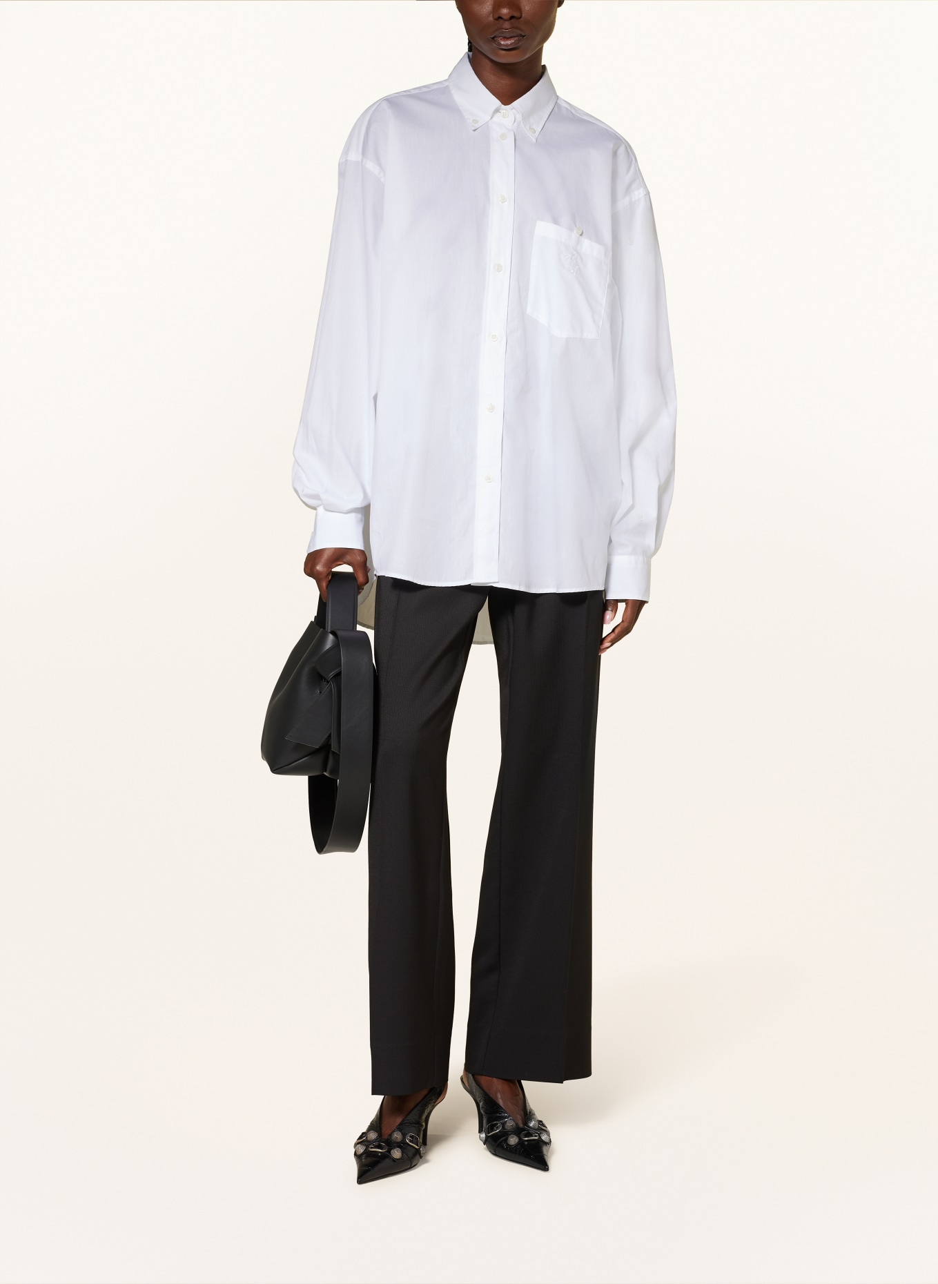 Acne Studios Oversized shirt blouse, Color: WHITE (Image 2)