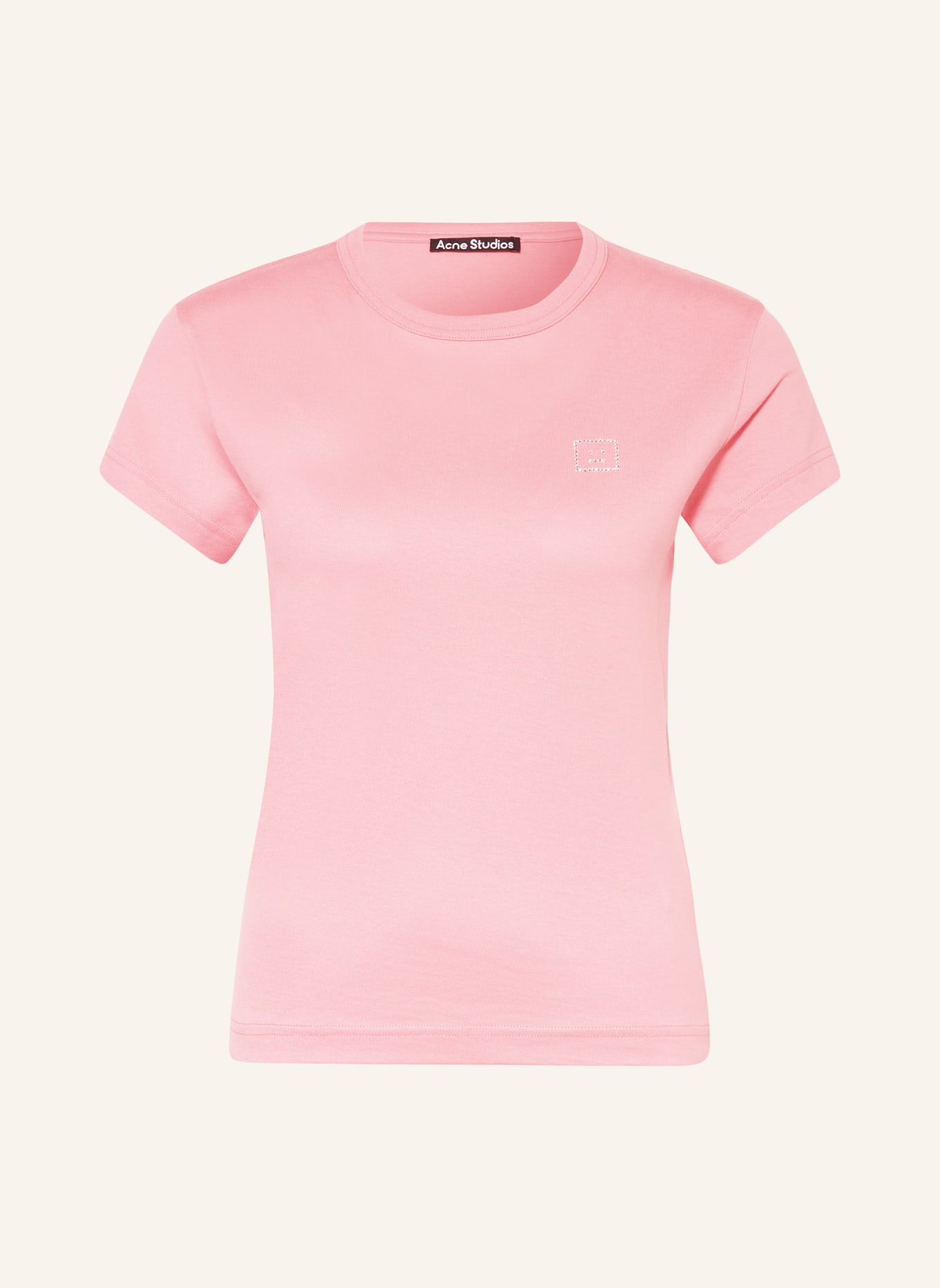 Acne Studios T-Shirt mit Schmucksteinen, Farbe: PINK (Bild 1)
