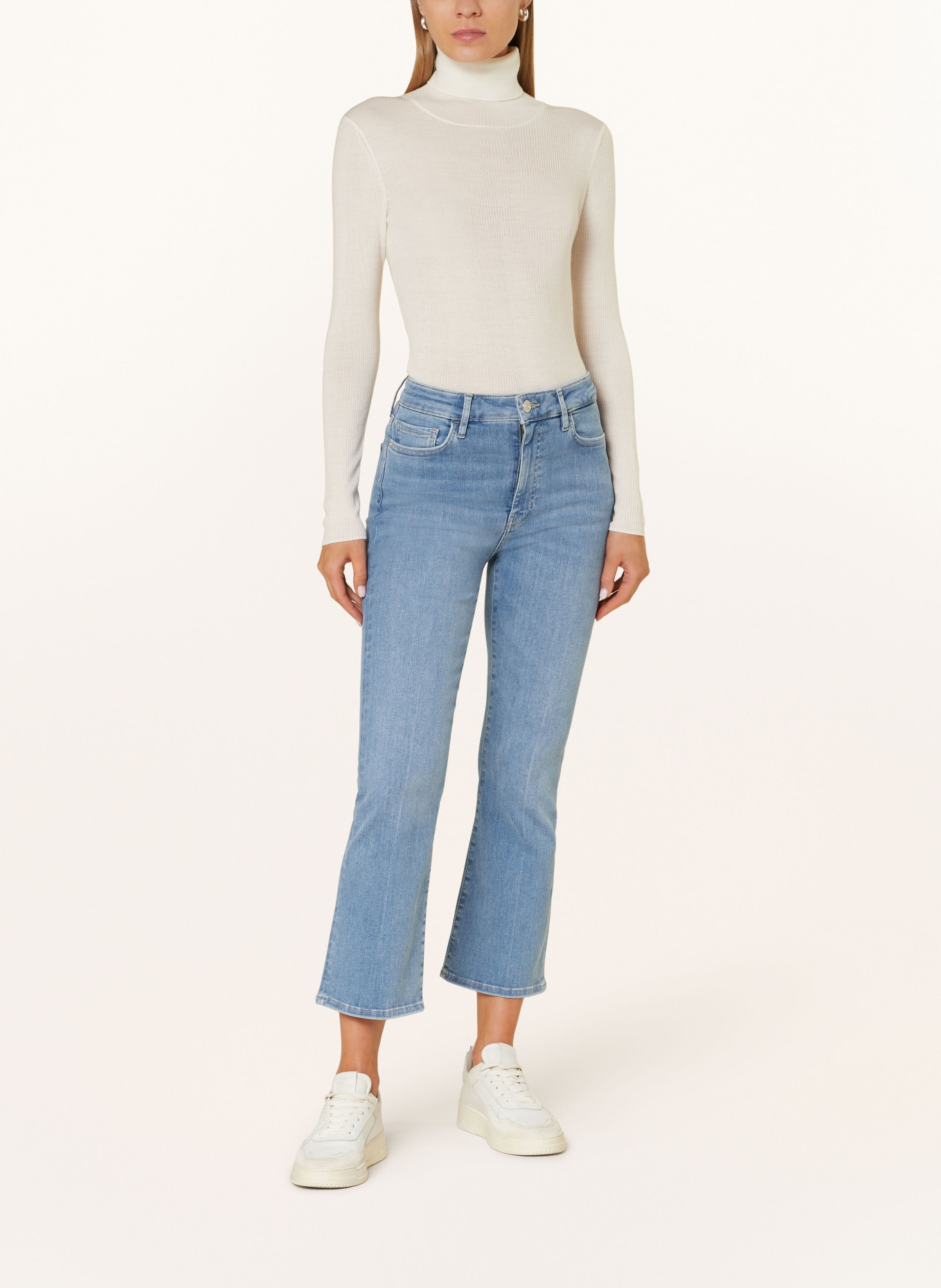 darling harbour Rollkragenpullover: WEISS