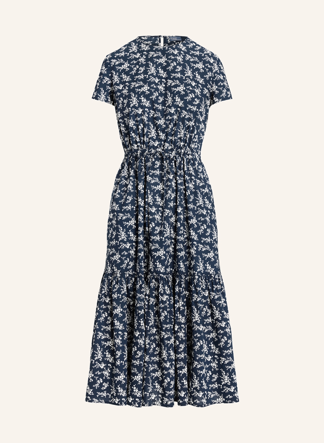 POLO RALPH LAUREN Kleid: DUNKELBLAU / WEISS