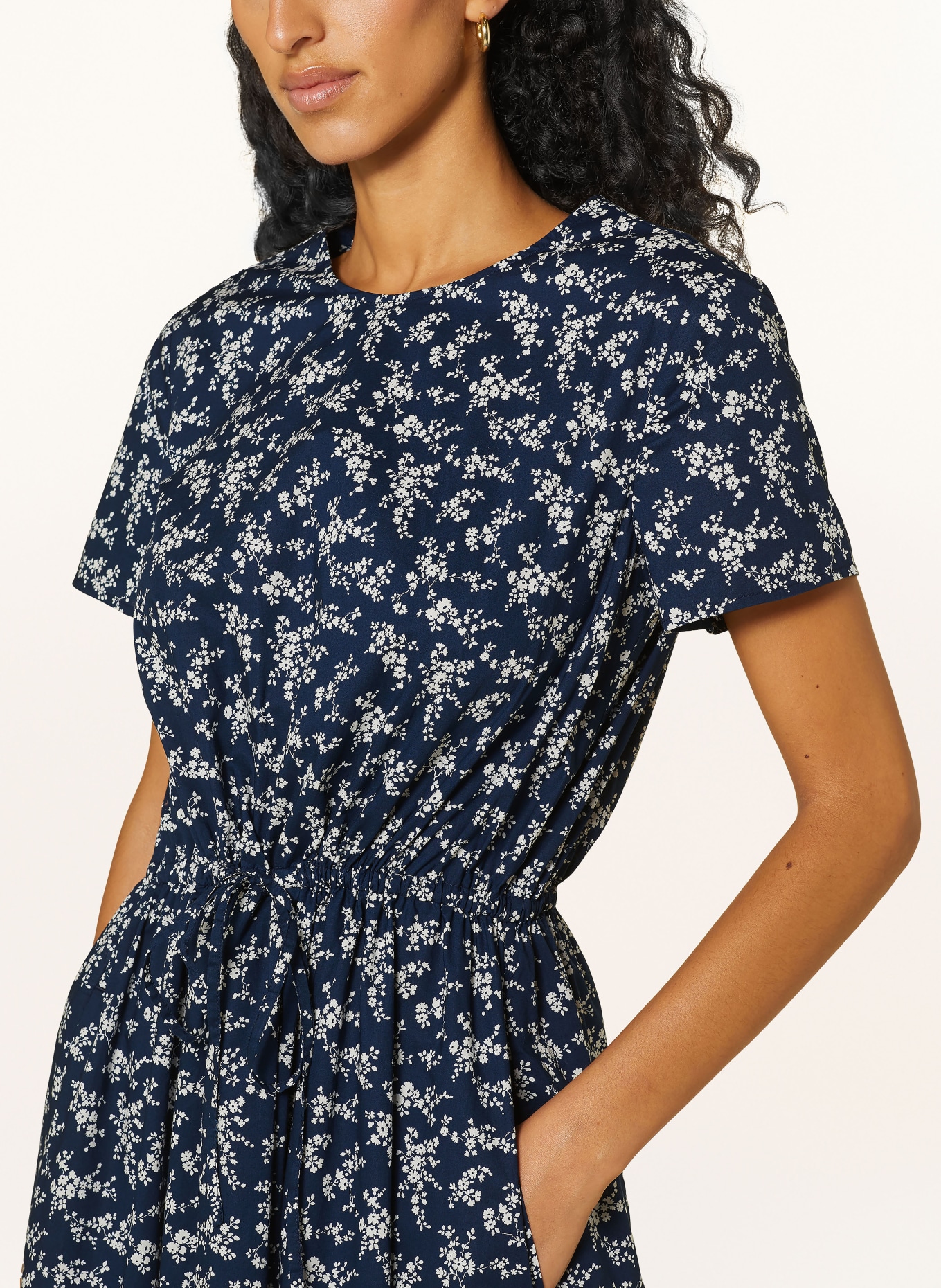 POLO RALPH LAUREN Kleid: DUNKELBLAU / WEISS