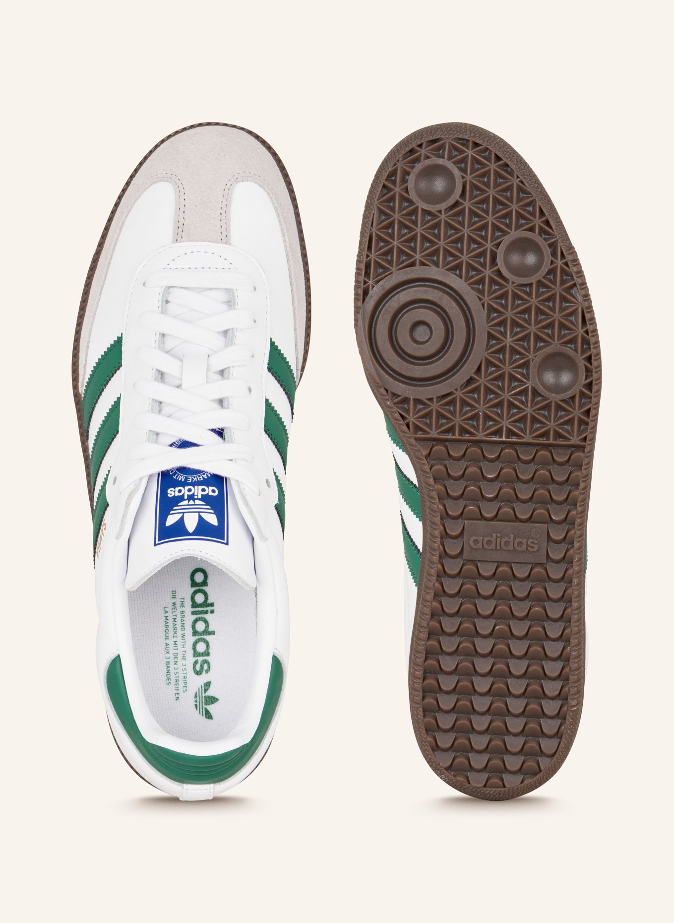 adidas Originals Sneaker SAMBA OG in weiss grun taupe