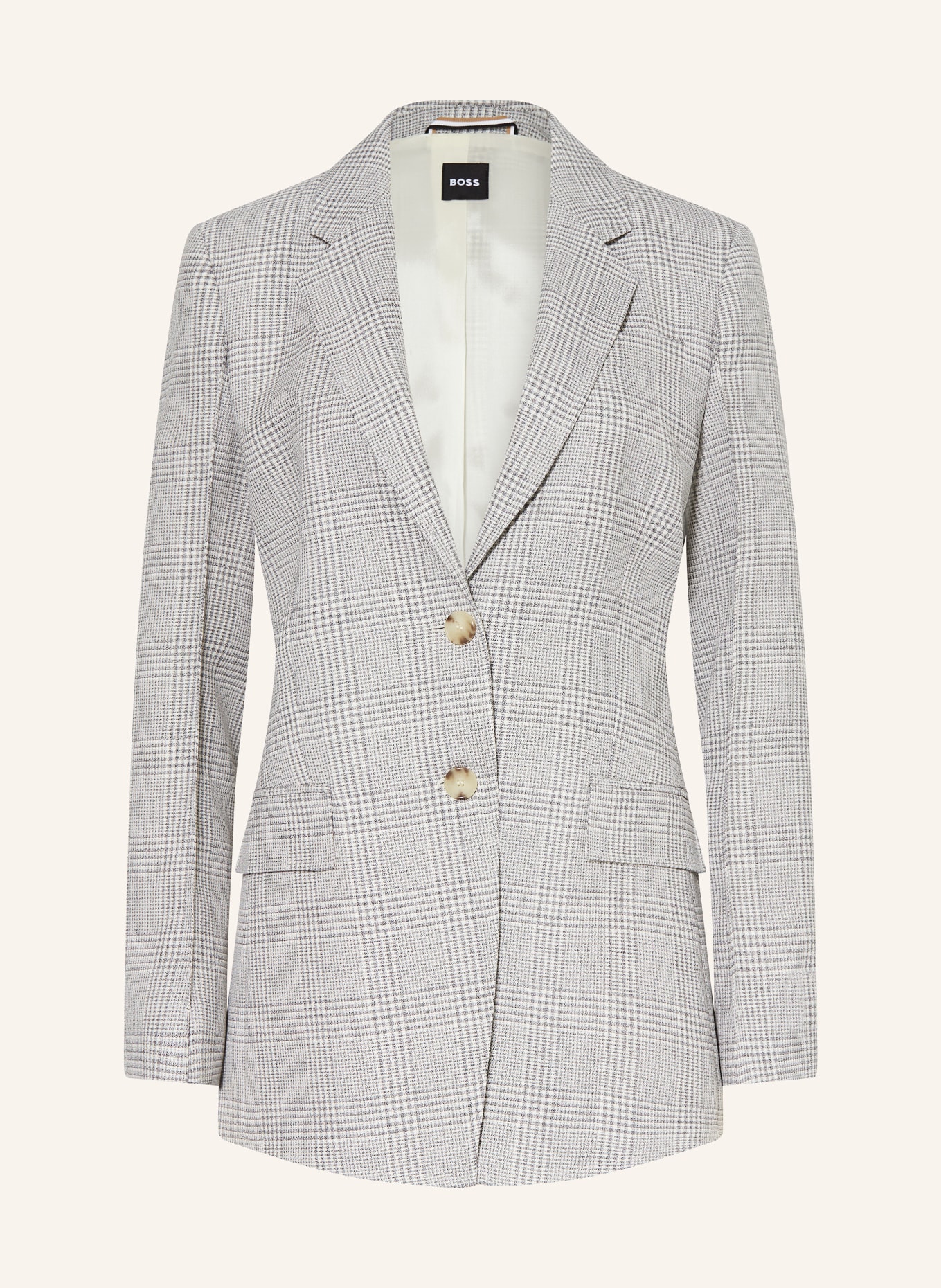 BOSS Blazer JACKETA3, Color: GRAY/ WHITE (Image 1)