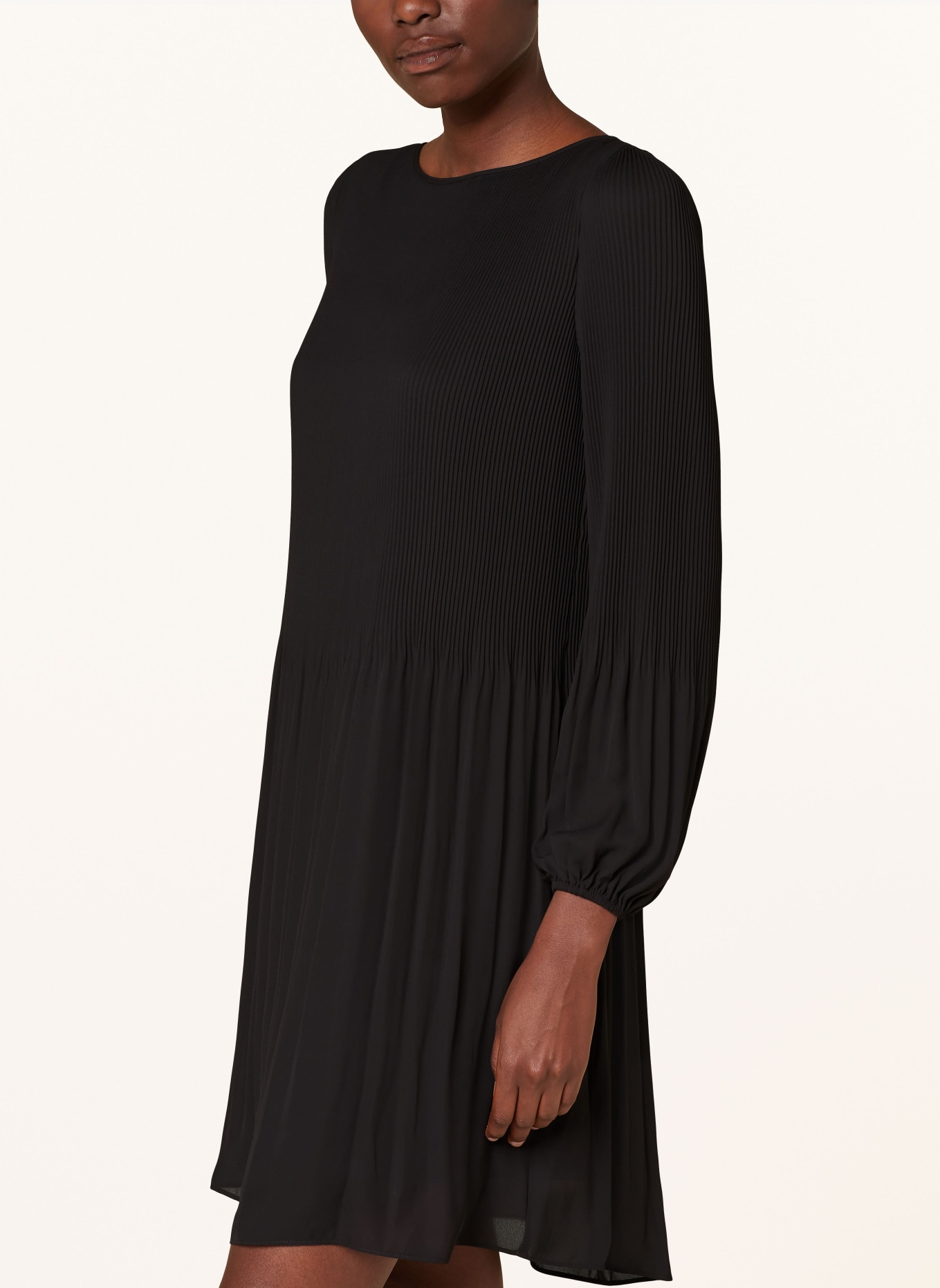 BOSS Pleated dress DASIE, Color: BLACK (Image 4)