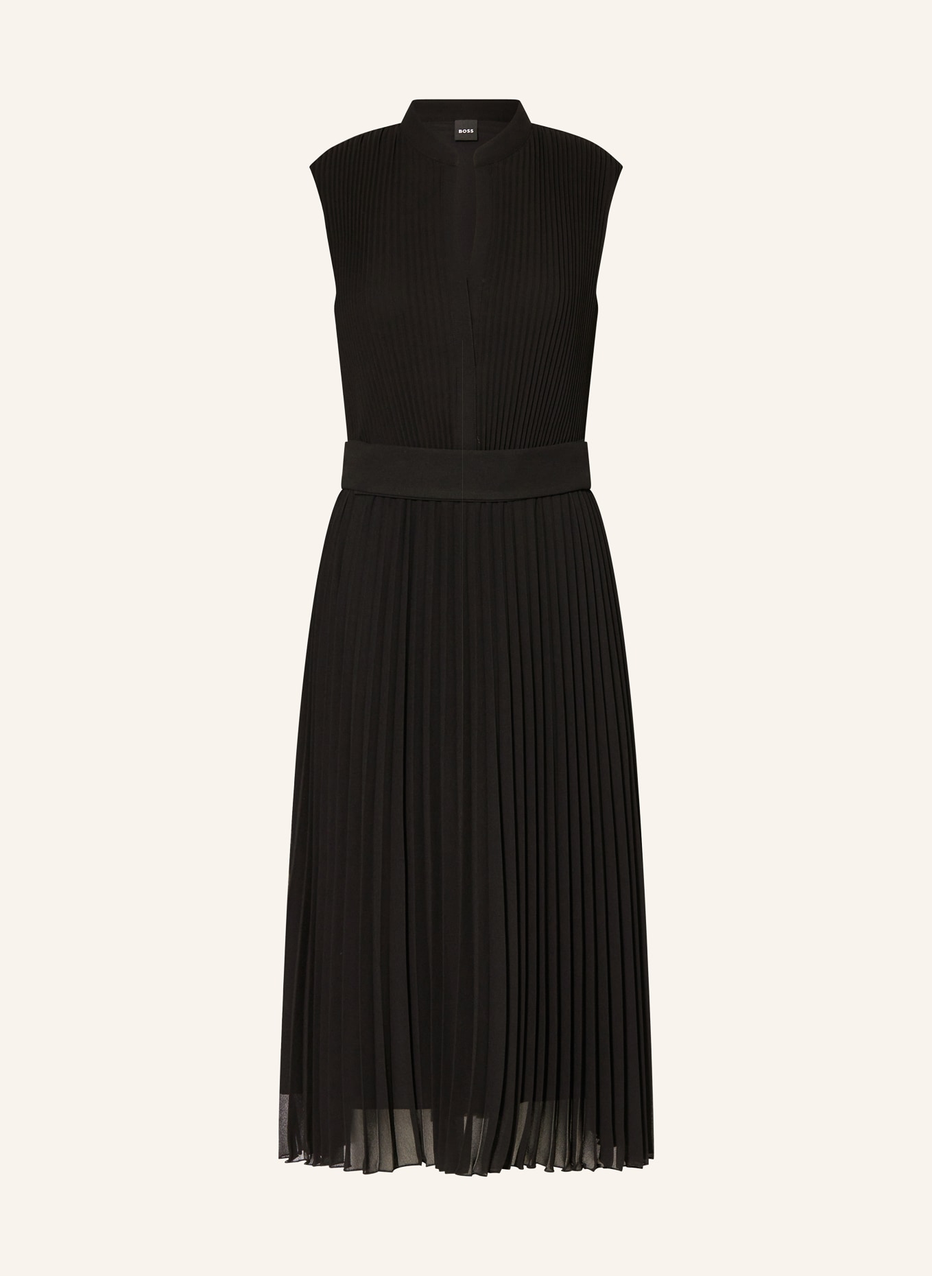 BOSS Pleated dress DILOH, Color: BLACK (Image 1)