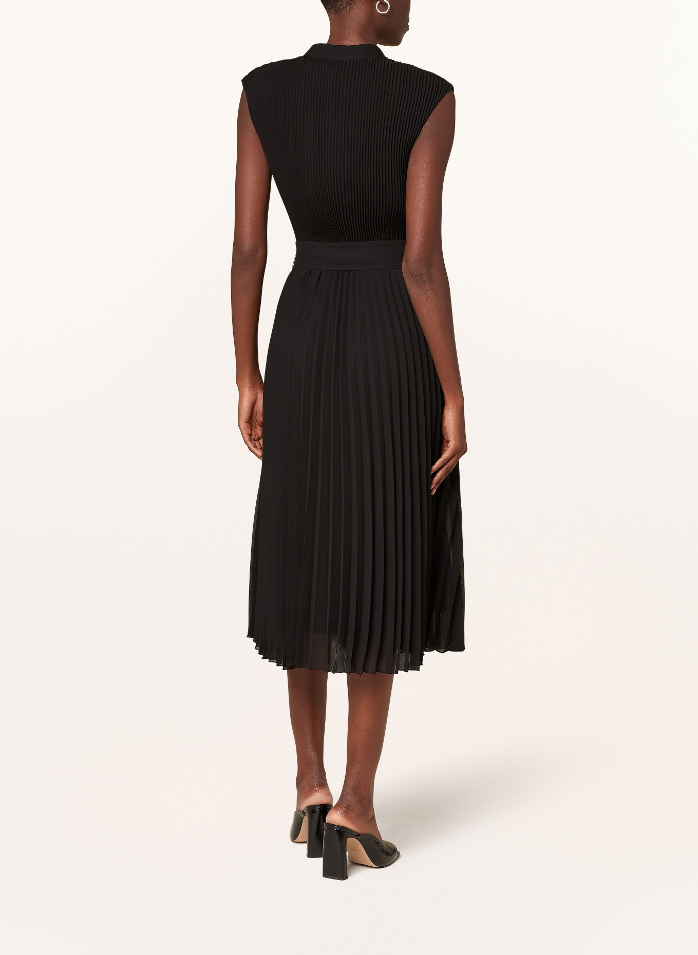 BOSS Pleated dress DILOH, Color: BLACK (Image 3)