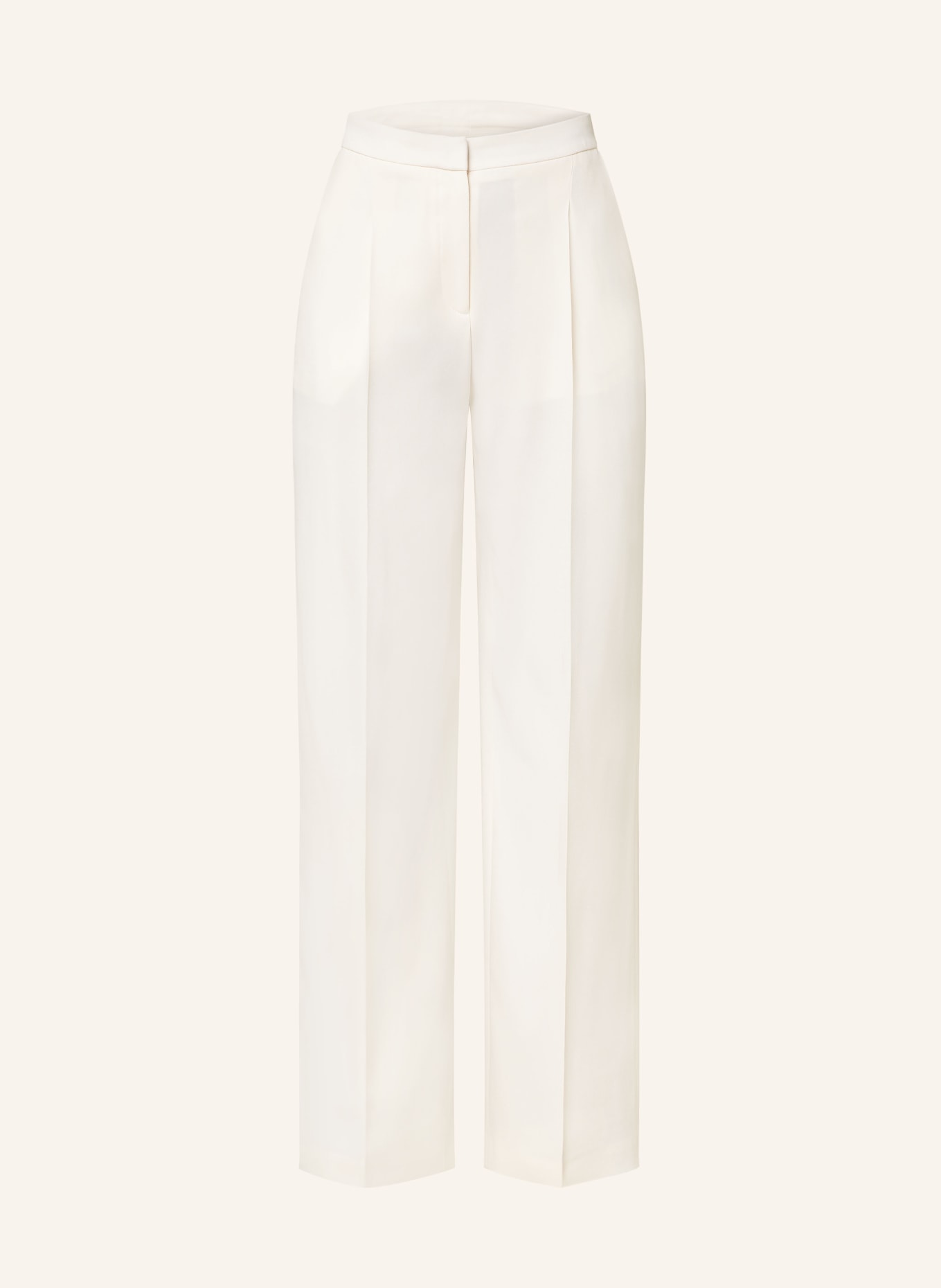 BOSS Wide leg trousers TOZERA, Color: WHITE (Image 1)