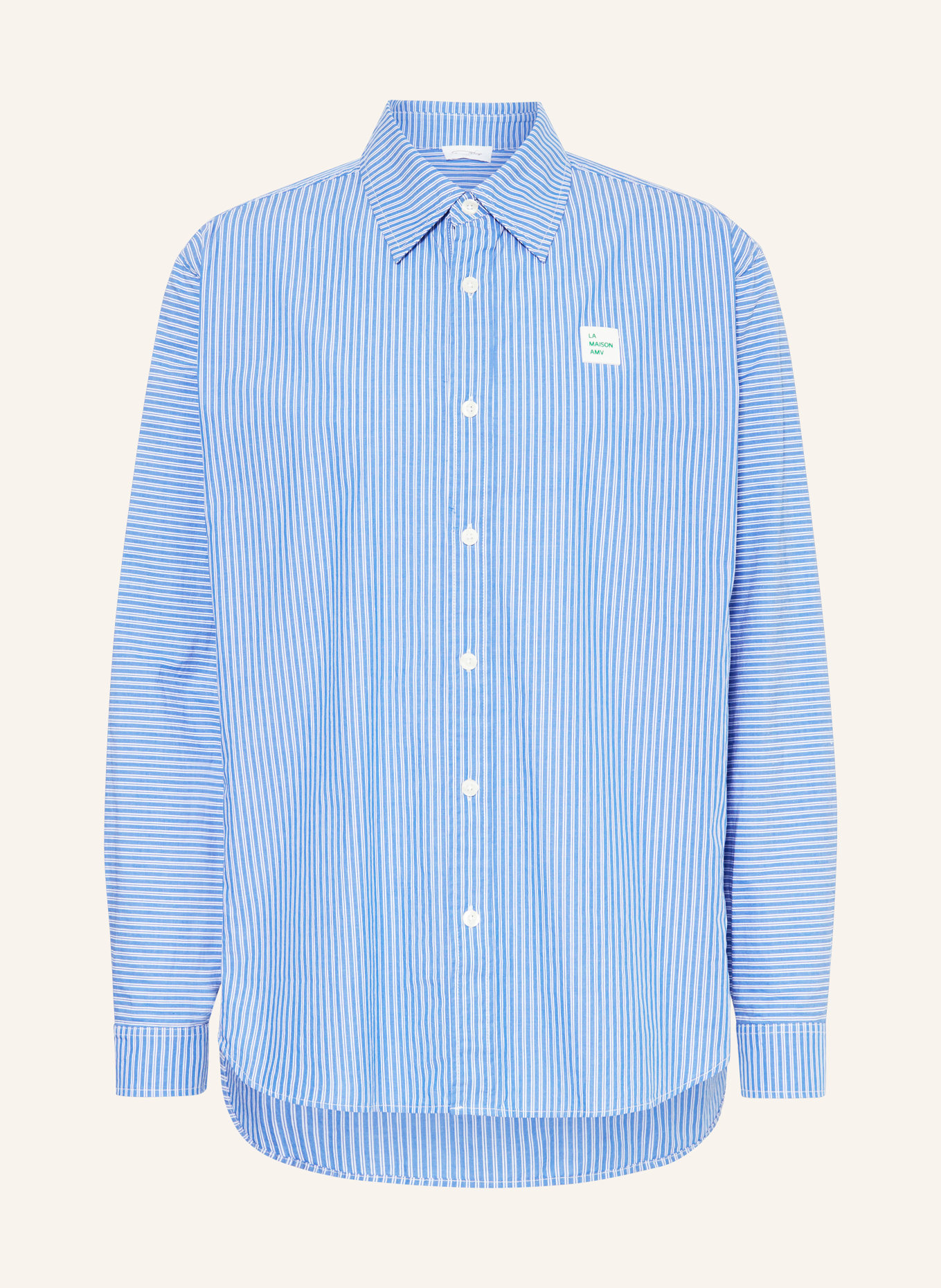 American Vintage Shirt ZATYBAY comfort fit, Color: BLUE/ WHITE (Image 1)