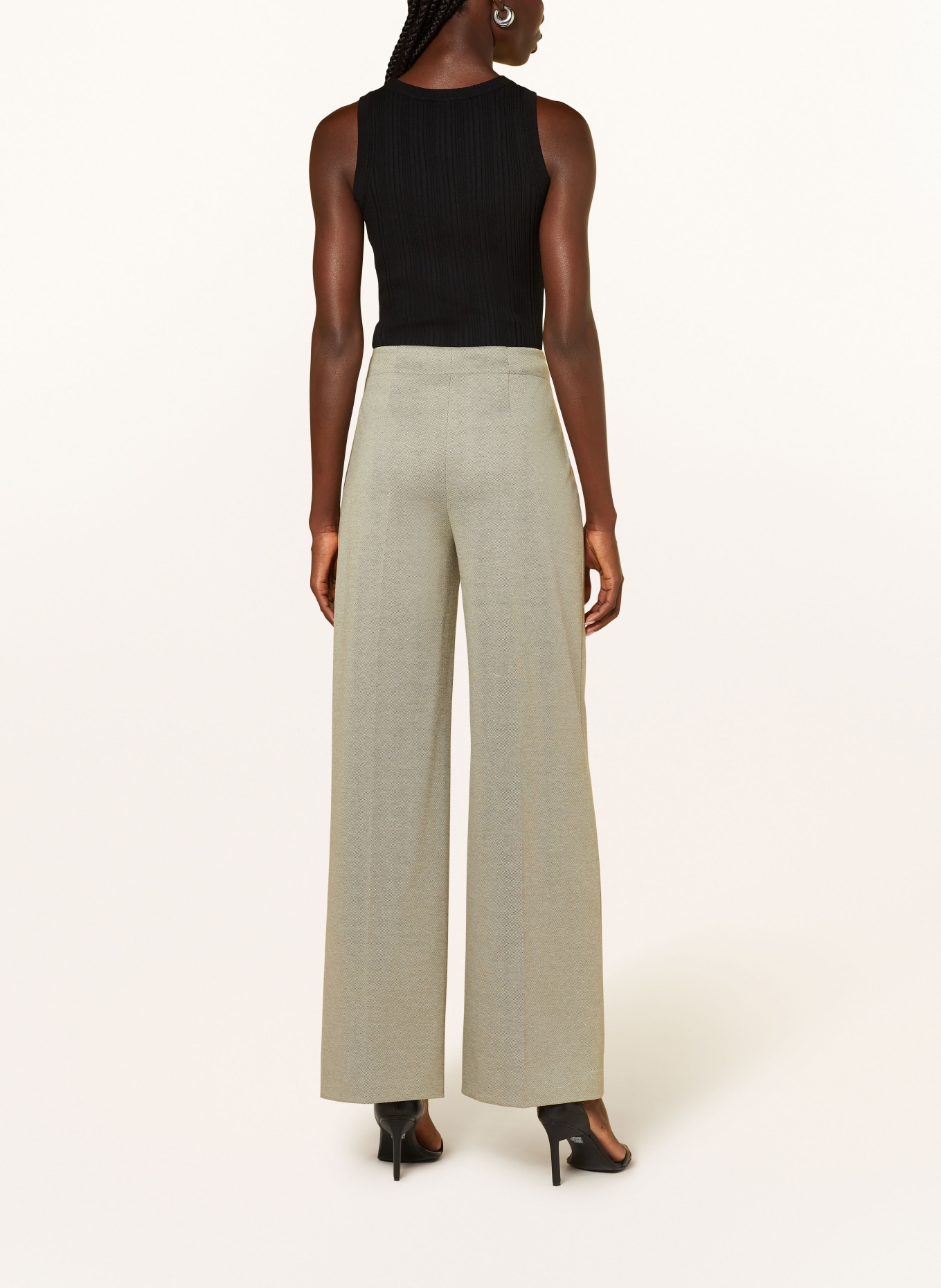 DRYKORN Wide leg trousers BEFORE, Color: GREEN (Image 3)