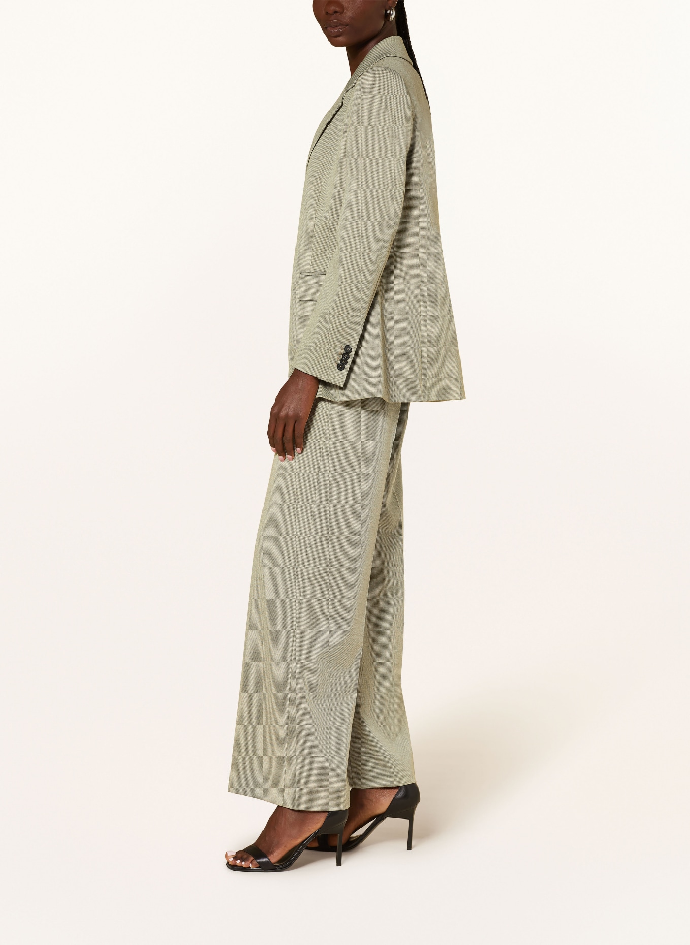 DRYKORN Wide leg trousers BEFORE, Color: GREEN (Image 4)