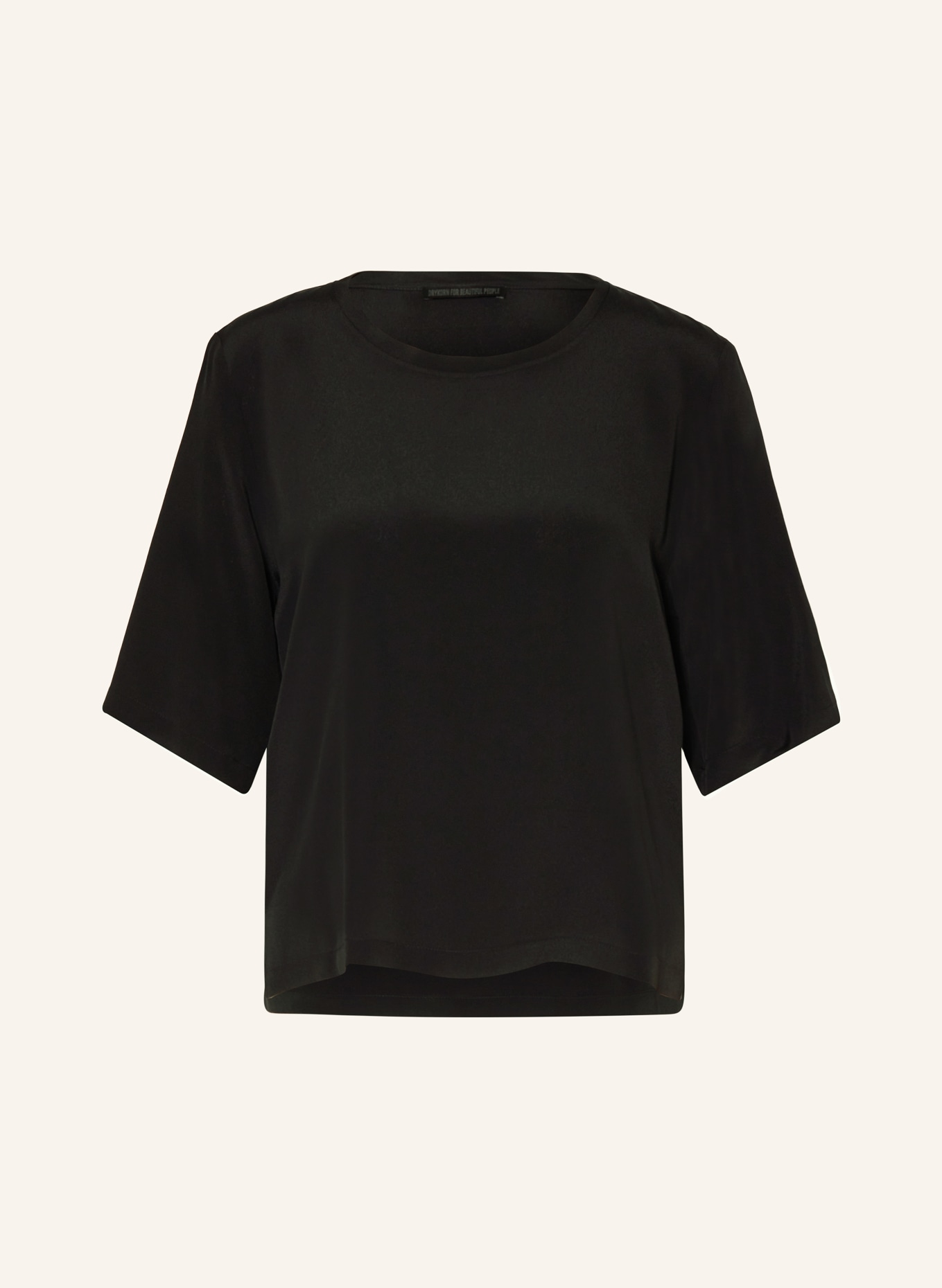 DRYKORN Shirt blouse DIEDRA with silk, Color: BLACK (Image 1)