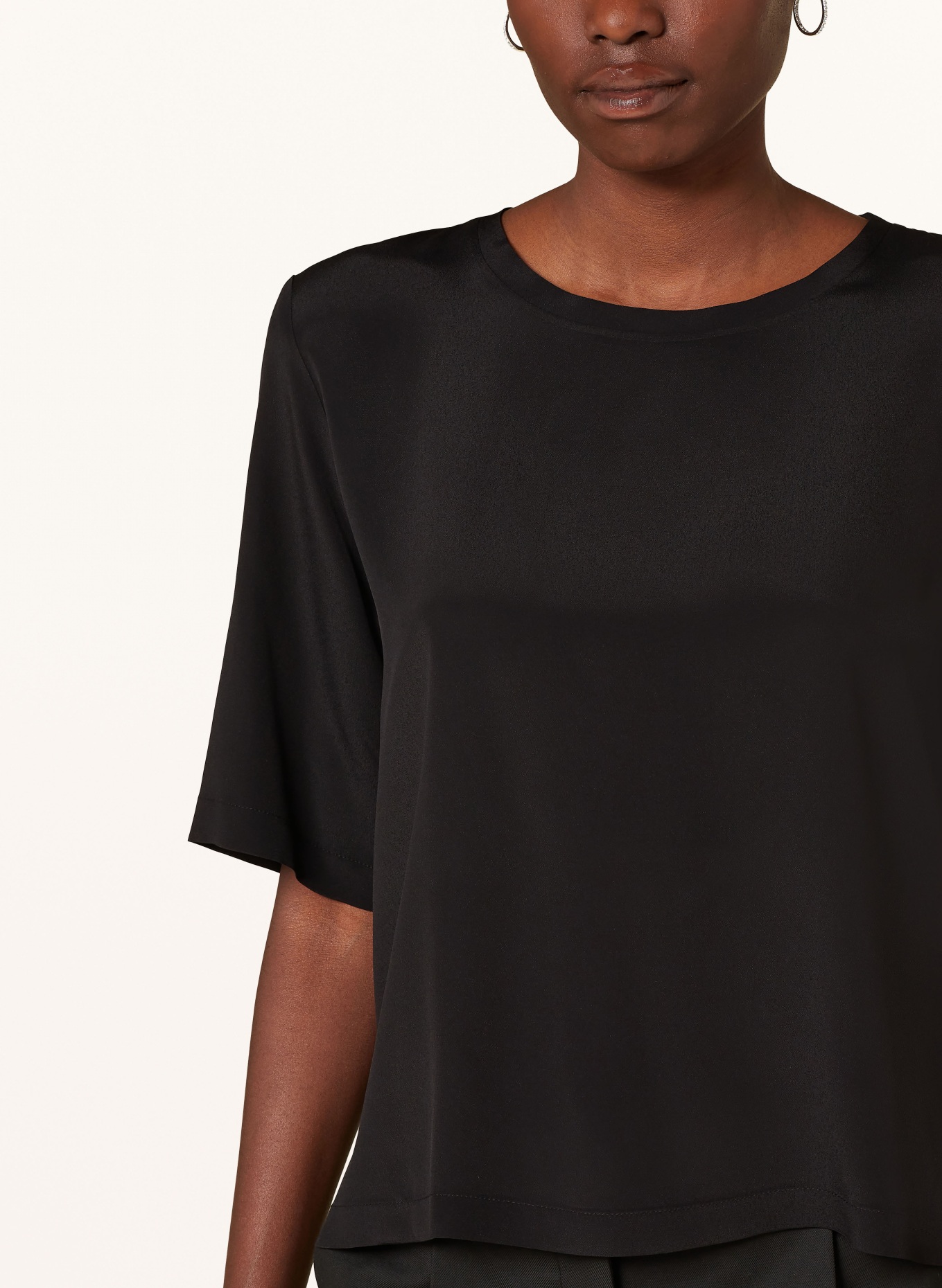 DRYKORN Shirt blouse DIEDRA with silk, Color: BLACK (Image 4)