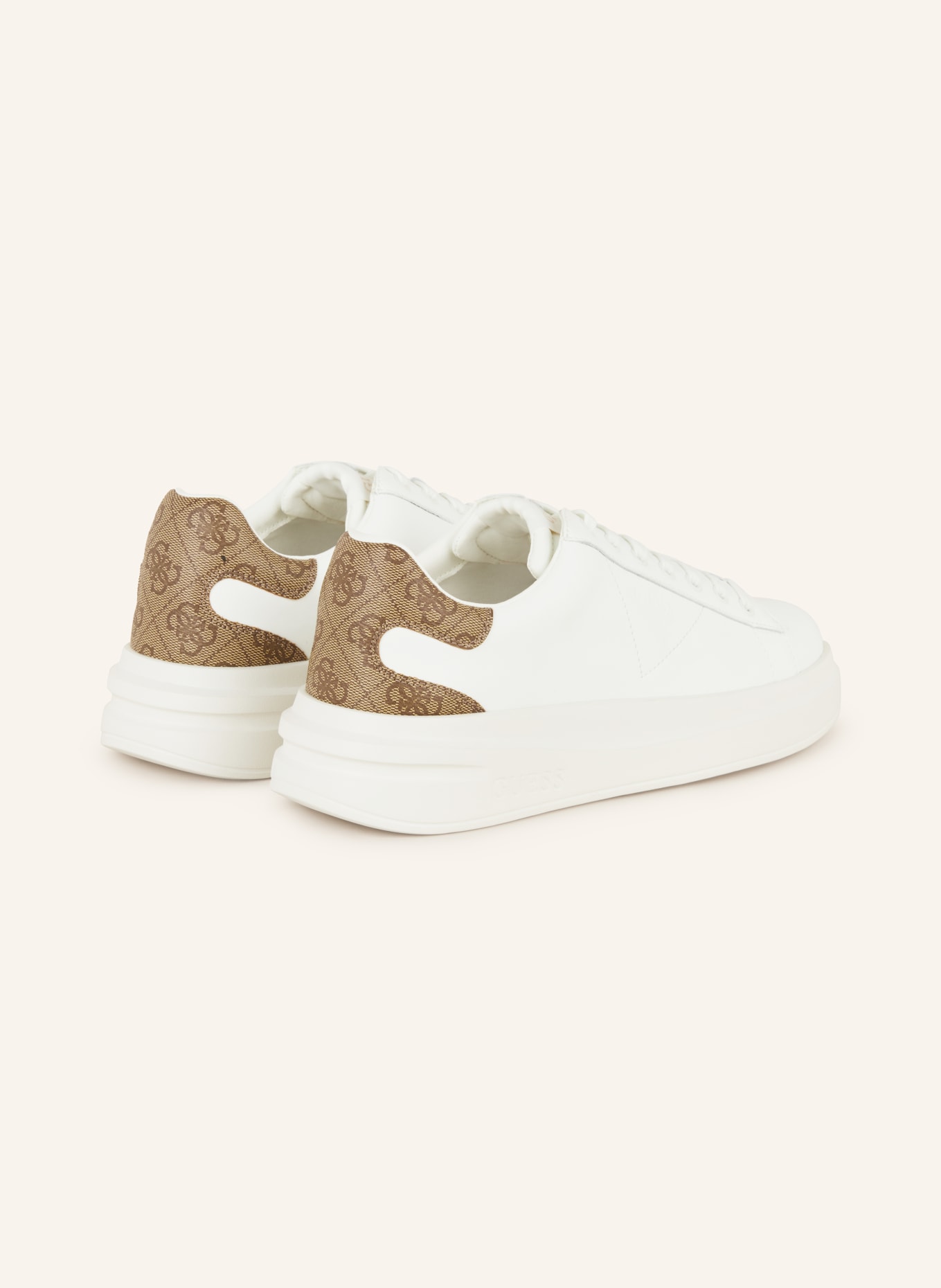 GUESS Sneakers ELBINA, Color: WHITE/ BEIGE (Image 2)