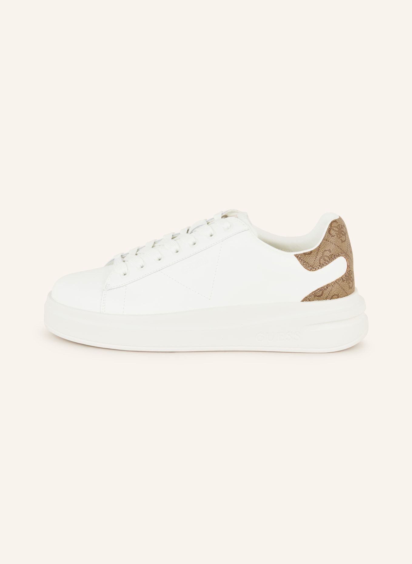 GUESS Sneakers ELBINA, Color: WHITE/ BEIGE (Image 4)