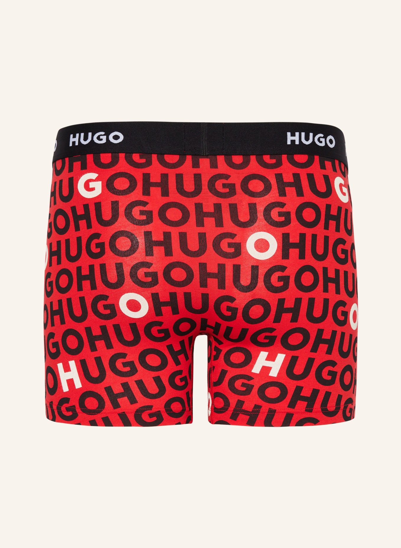 HUGO 3er-Pack Boxershorts, Farbe: SCHWARZ/ ROT/ GRÜN (Bild 2)