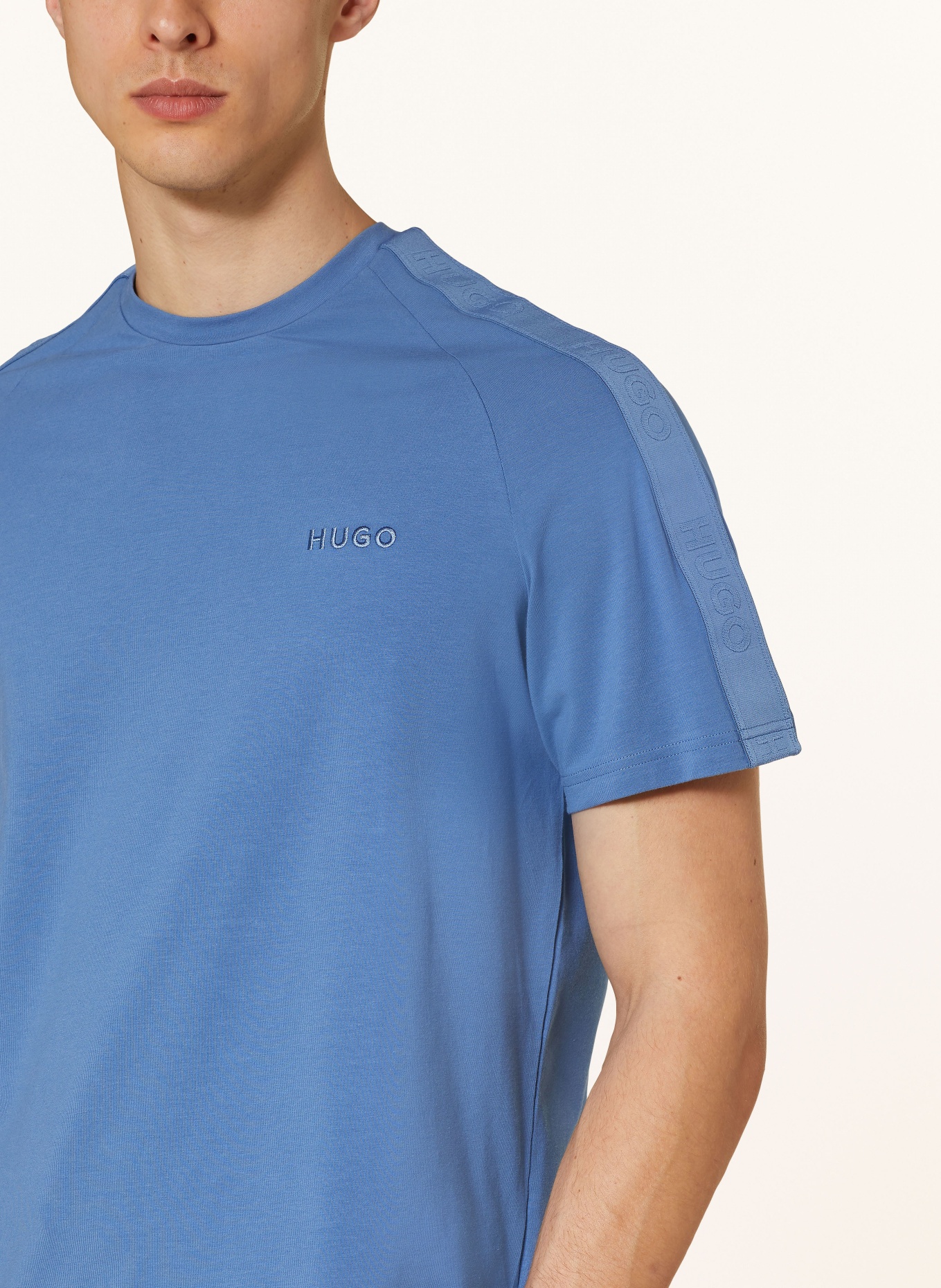 HUGO Lounge shirt, Color: BLUE (Image 4)