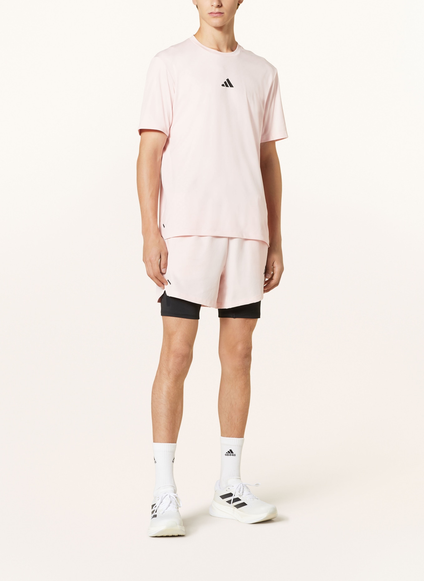 adidas T-shirt POWER TEE, Color: LIGHT PINK (Image 2)