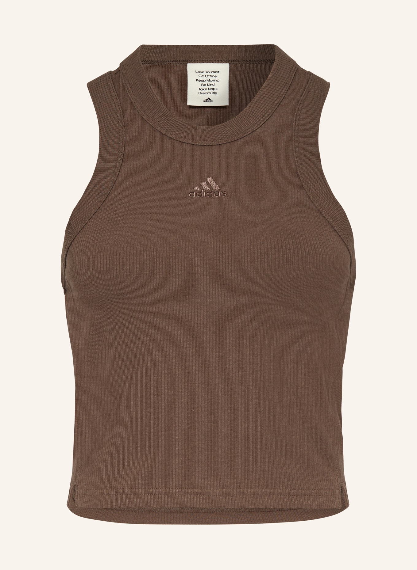 adidas Top, Color: DARK BROWN (Image 1)