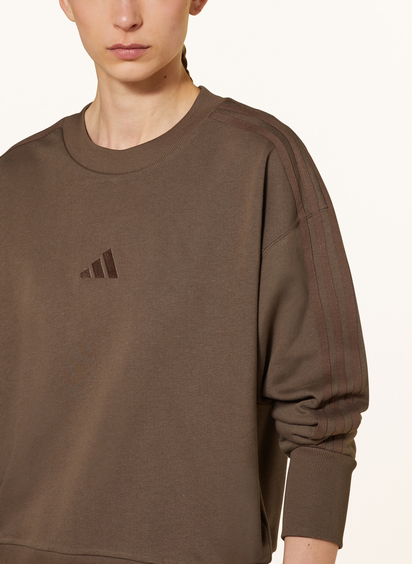 Brown adidas sweatshirt new arrivals